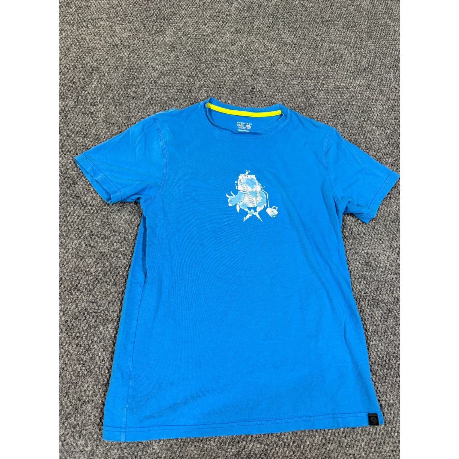 Mountain Hardwear Mountain Hardwear T Shirt Mens S Blue Short Sleeve Graphic Outdoor Hiking Cap Logo Crew Neck Size US S / EU 44-46 / 1 - 2 Thumbnail