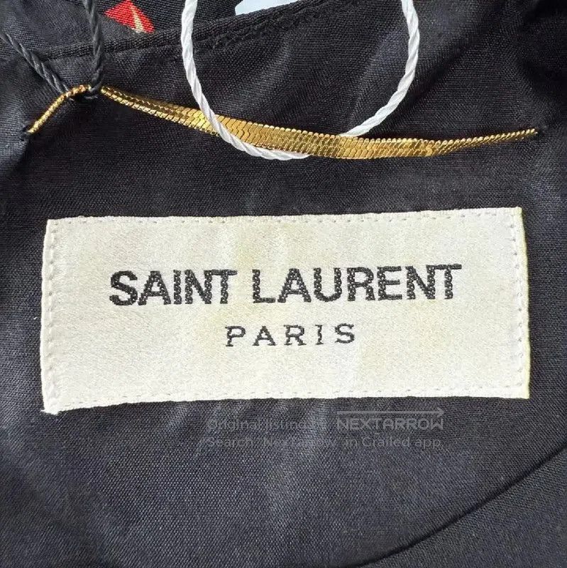 Yves Saint Laurent YSL Black Silk Women's Dress with Heart Print . Size L / US 10 / IT 46 - 3 Thumbnail