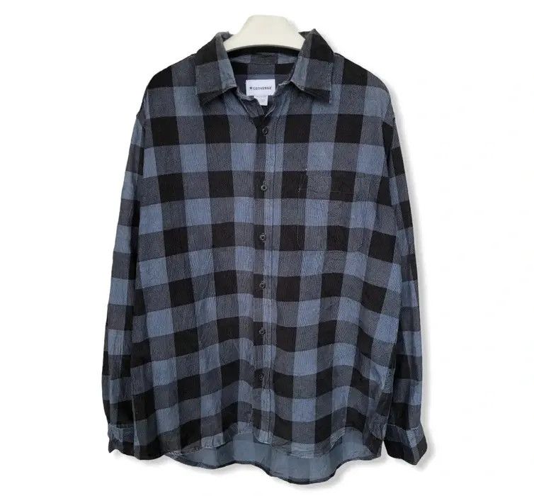 Converse Converse Street Fashion Plaid Tartan Flannel Shirt 👕 Size US L / EU 52-54 / 3 - 1 Thumbnail