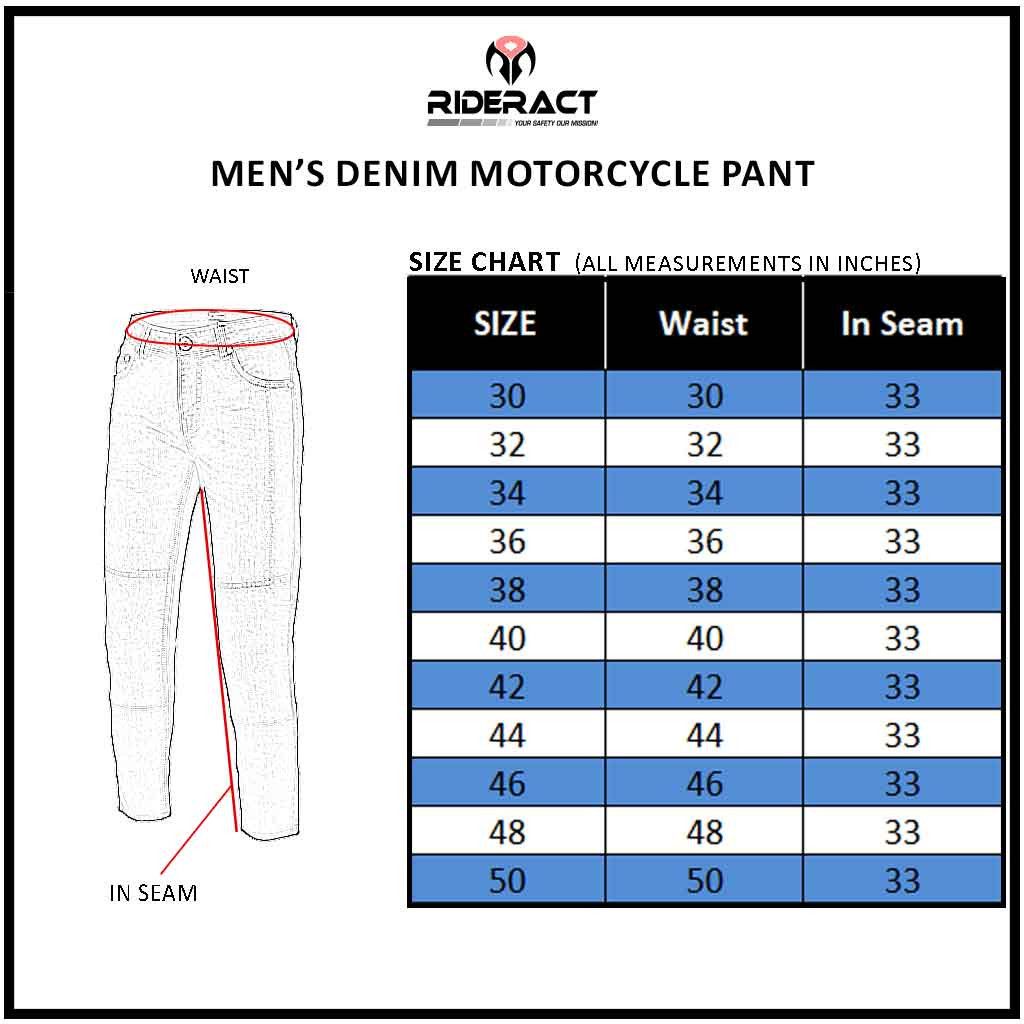 Jean Men's Motorbike Pants Dark Blue Biker Jeans Size US 32 / EU 48 - 7 Thumbnail