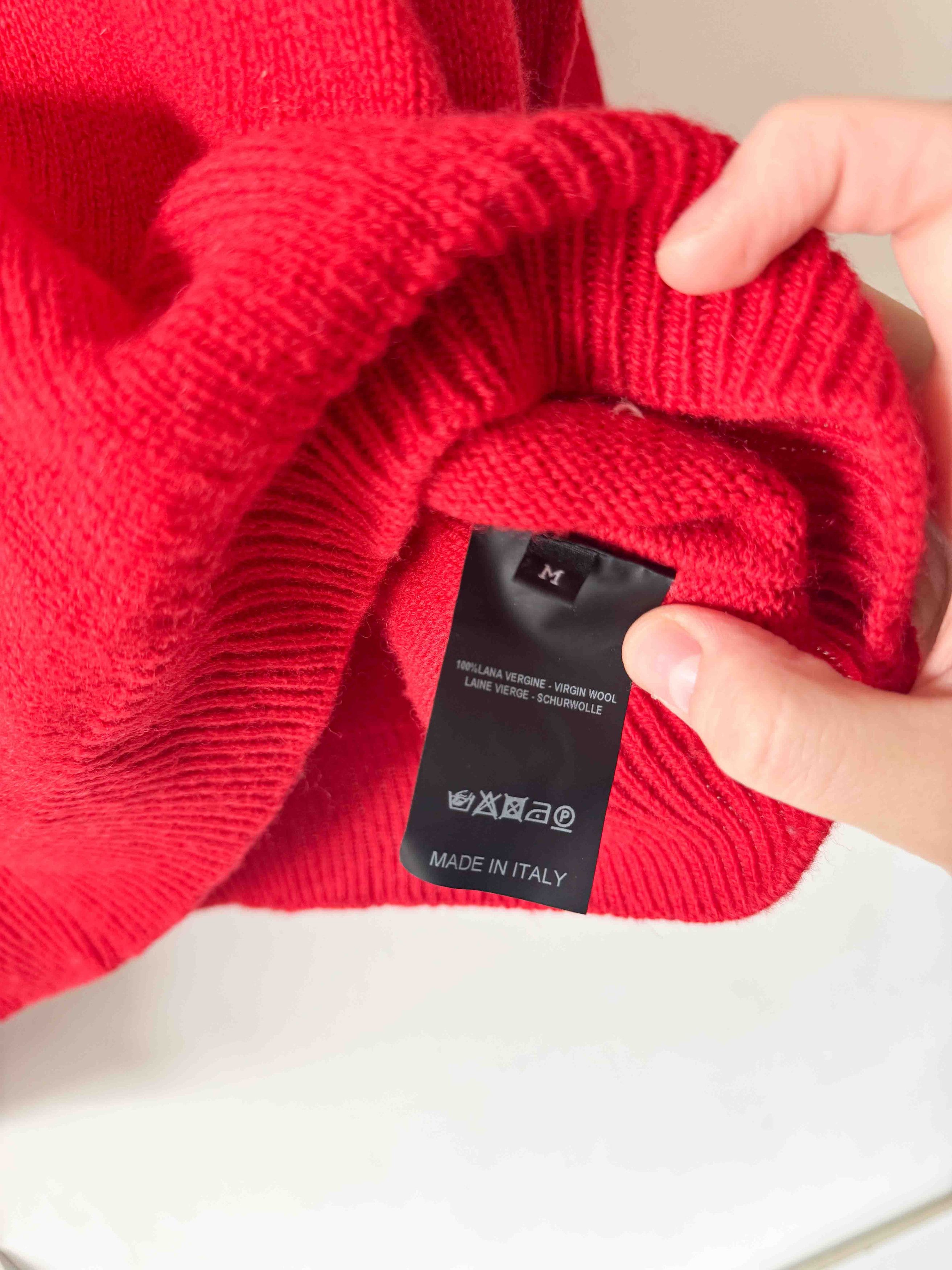 Raf Simons Raf Simons AW21 Red Double Strap Turtleneck Size US M / EU 48-50 / 2 - 6 Thumbnail