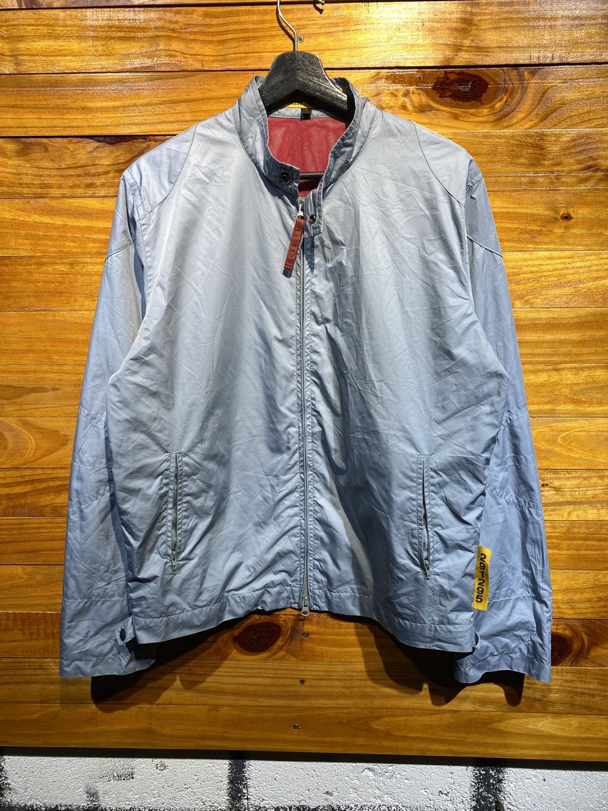 291295=Homme Vintage 291295-Homme Light Grey Nylon Jacket – Minimalist Size US M / EU 48-50 / 2 - 3 Thumbnail