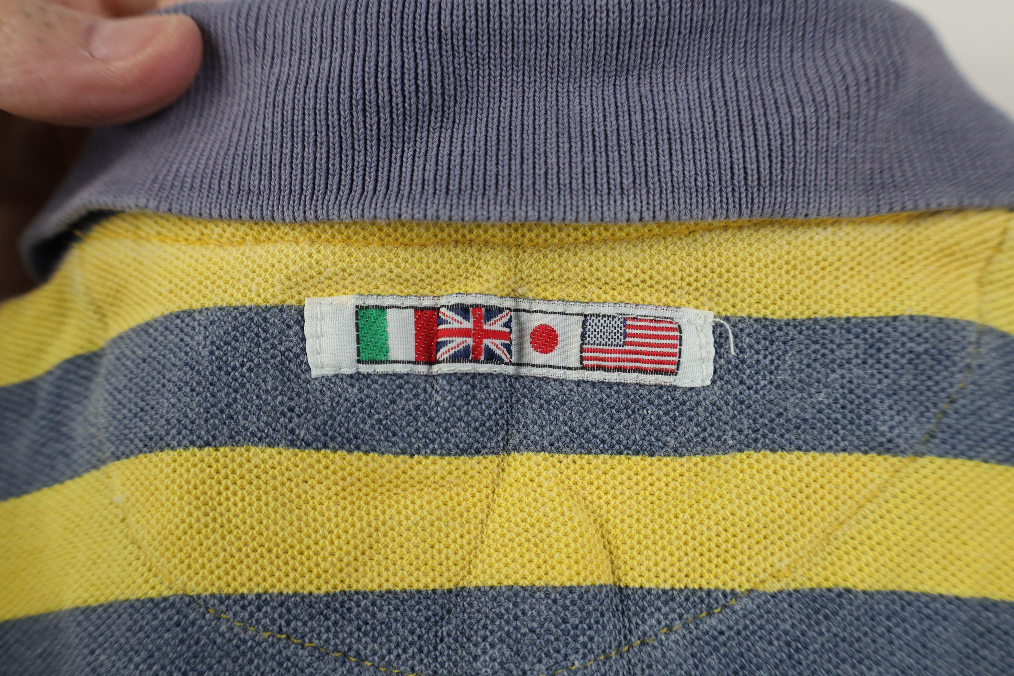 Vintage Vintage 90s Streetwear Weathered Stonewash Striped Golf Polo Size US M / EU 48-50 / 2 - 13 Thumbnail