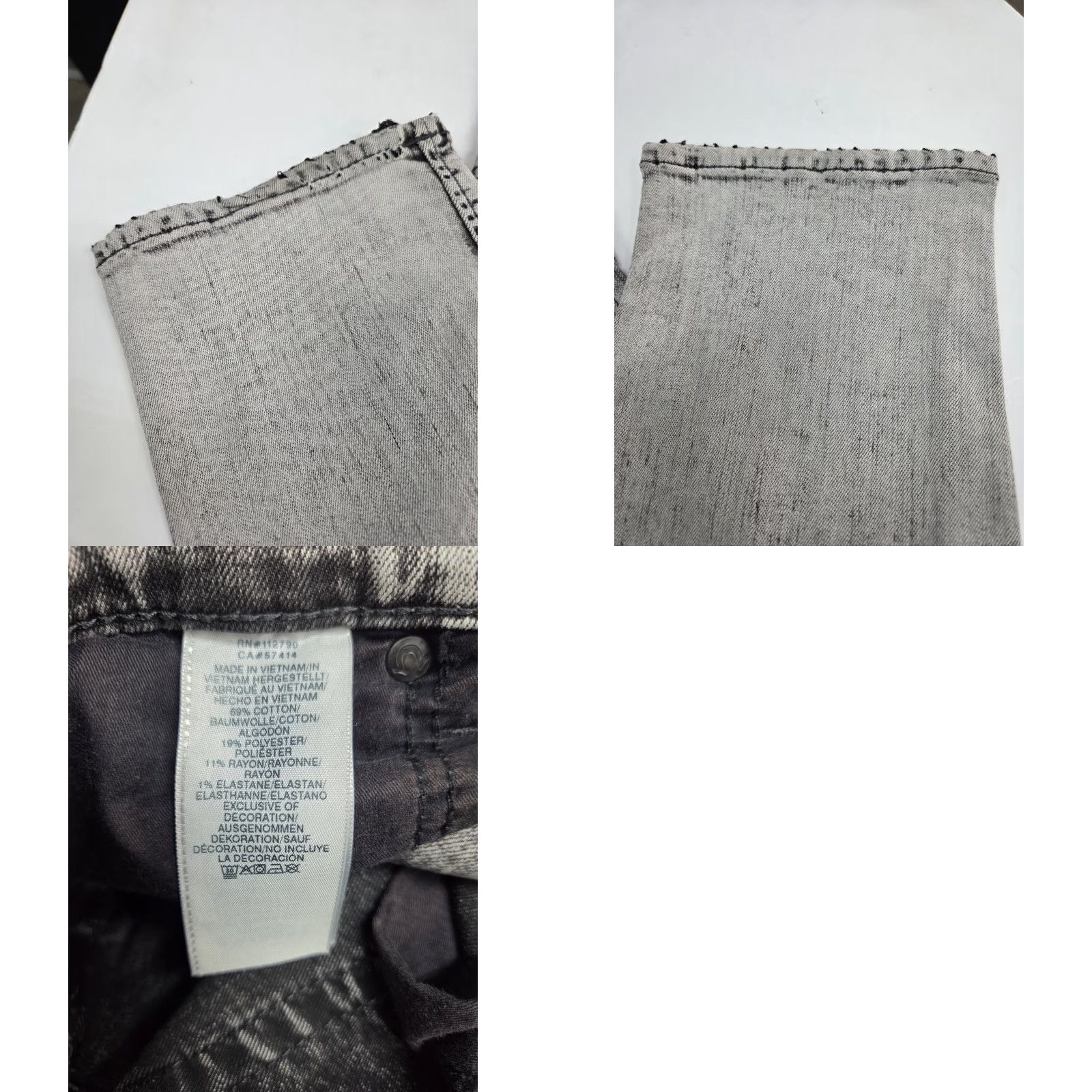 True Religion VINTAGE True Religion Jeans? Rocco Relaxed Skinny 32/33 Gray 5-Pocket Embroidered Denim Mens Size US 32 / EU 48 - 9 Thumbnail