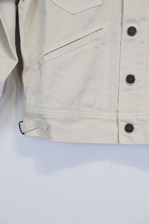 Tom Ford o1rshd1 Denim Jacket in Ivory Size US M / EU 48-50 / 2 - 5 Thumbnail