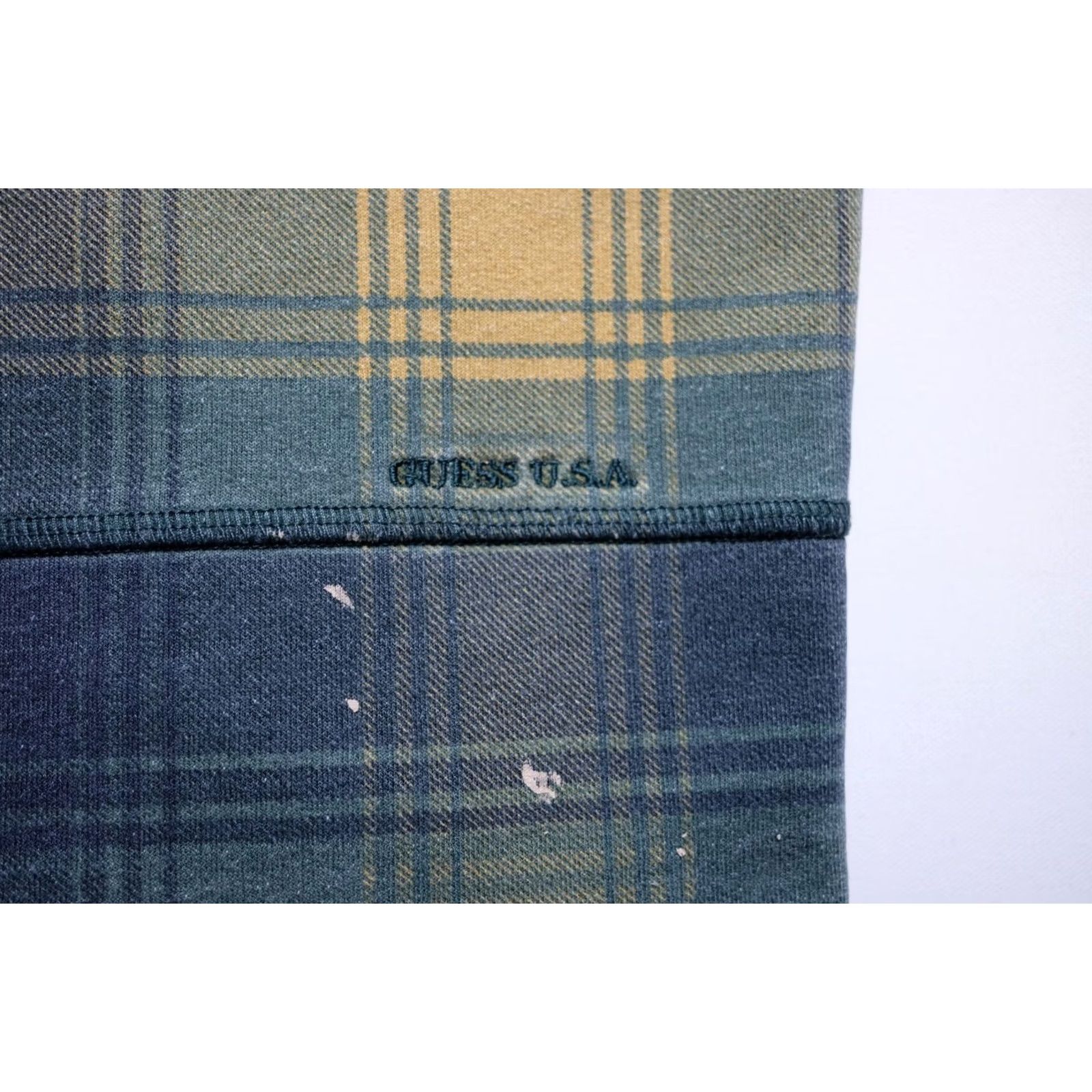 Guess VINTAGE GUESS Sweatshirt Crewneck Plaid Green 90s Silk? Size US M / EU 48-50 / 2 - 5 Thumbnail