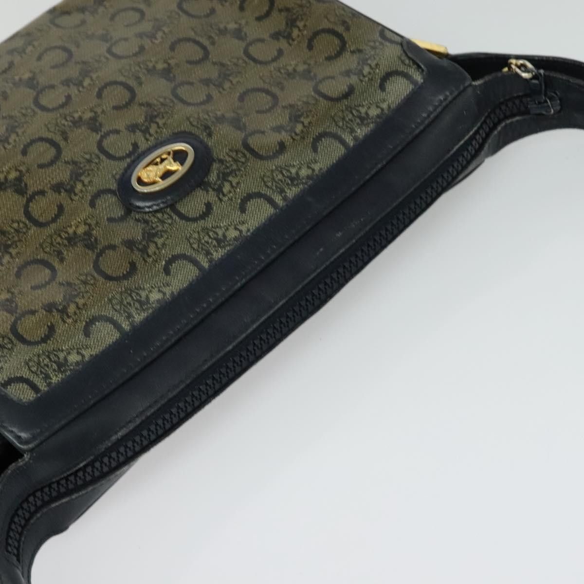 Celine CELINE C Sulky Shoulder Bag Pvc Navy Gold Size ONE SIZE - 6 Thumbnail