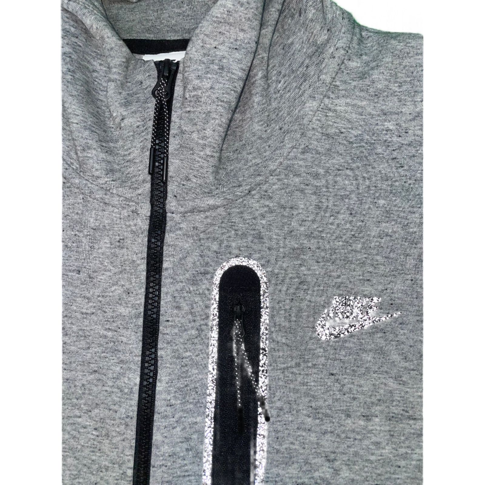 Nike Nike Tech Grey Zip Up Hoodie Size US XL / EU 56 / 4 - 3 Thumbnail