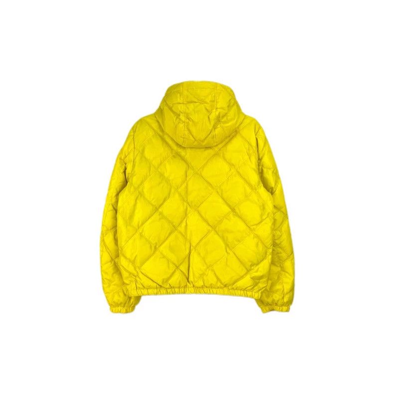 Prada Prada Lemon yellow metal triangle hooded down jacket 2502-N Size US M / EU 48-50 / 2 - 2 Thumbnail
