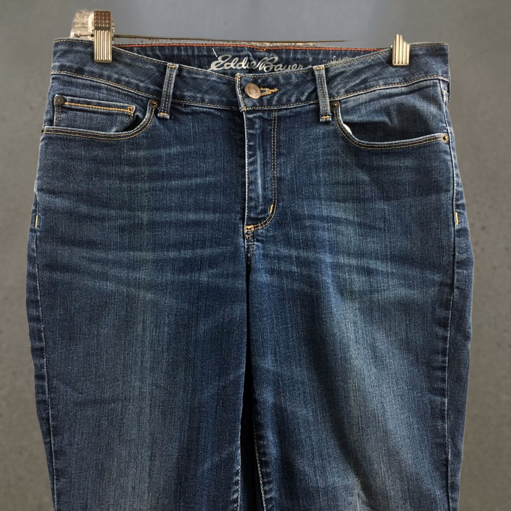 Eddie Bauer Eddie Bauer Jeans Womens 6 Blue Denim Straight Leg Mid Rise Jeans Womens Regular Slim Straight Blue Jeans 6 Mens Womens Size 28" / US 6 / IT 42 - 1 Thumbnail