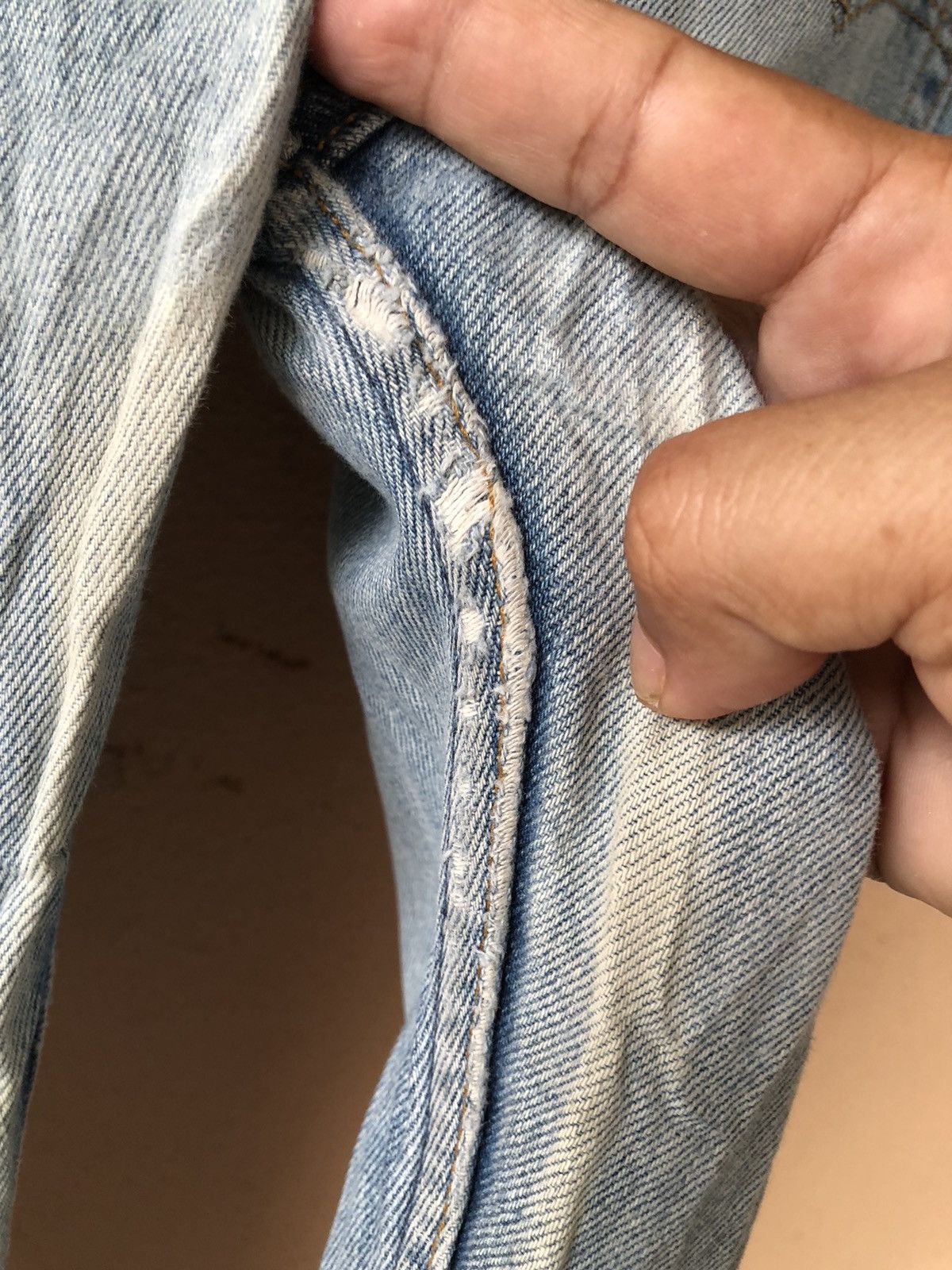 Levi's × Vintage Thrashed 📍501 Levis 90s Vintage Jean Size US 30 / EU 46 - 20 Thumbnail