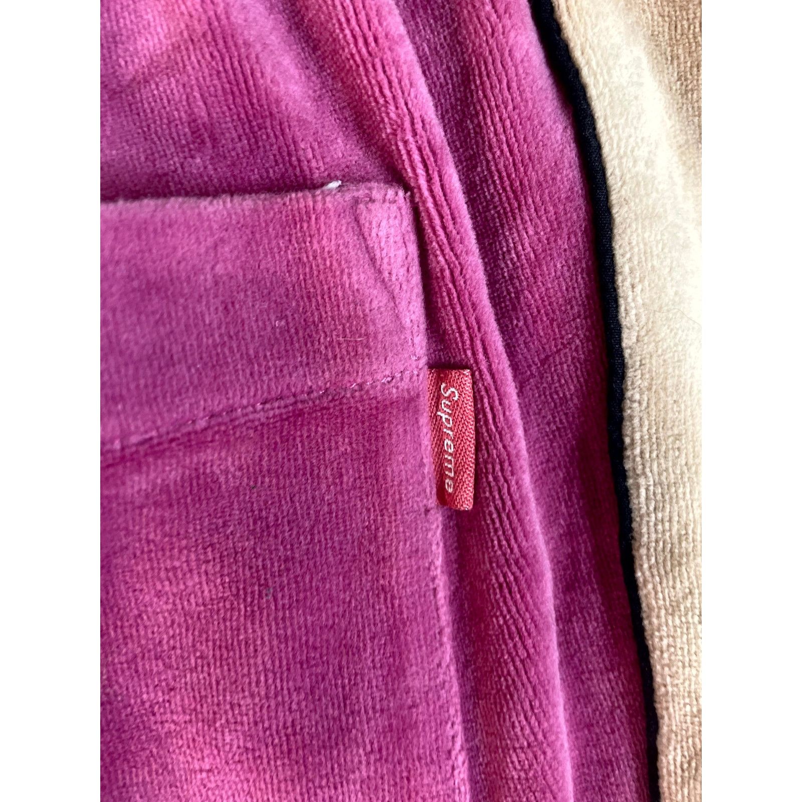 Supreme Supreme Velor Pink Sweatpants Size US 32 / EU 48 - 4 Thumbnail