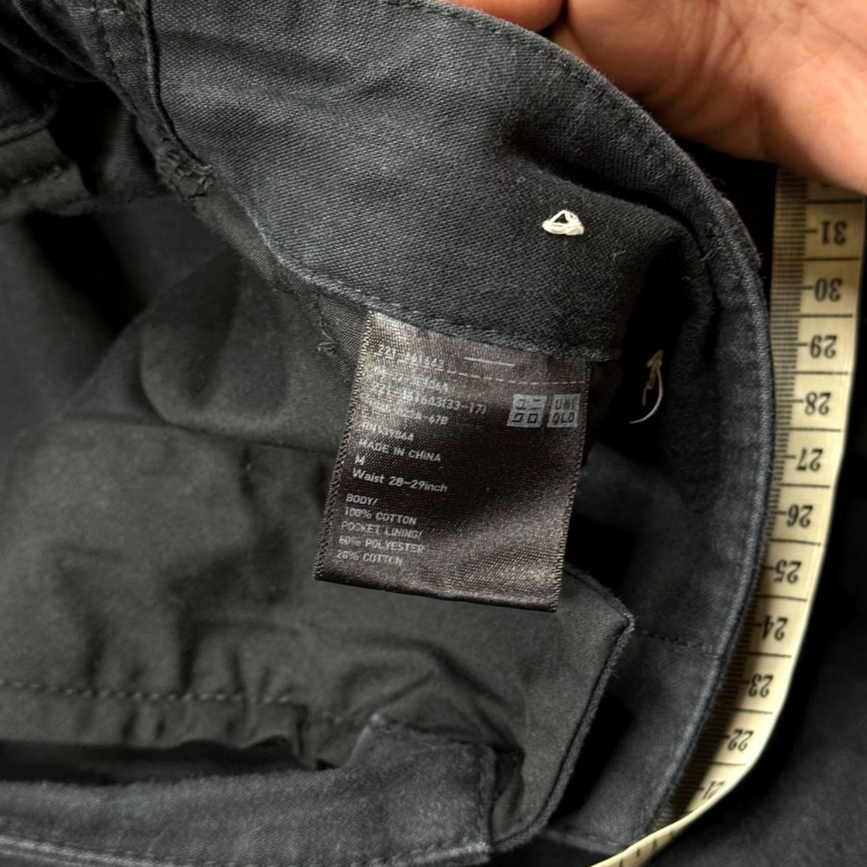 Uniqlo Uniqlo Cargo Pants Women's Size M 31 x 28 Black Lightweight Utility Gorpcore Size 32" / US 10 / IT 46 - 4 Thumbnail