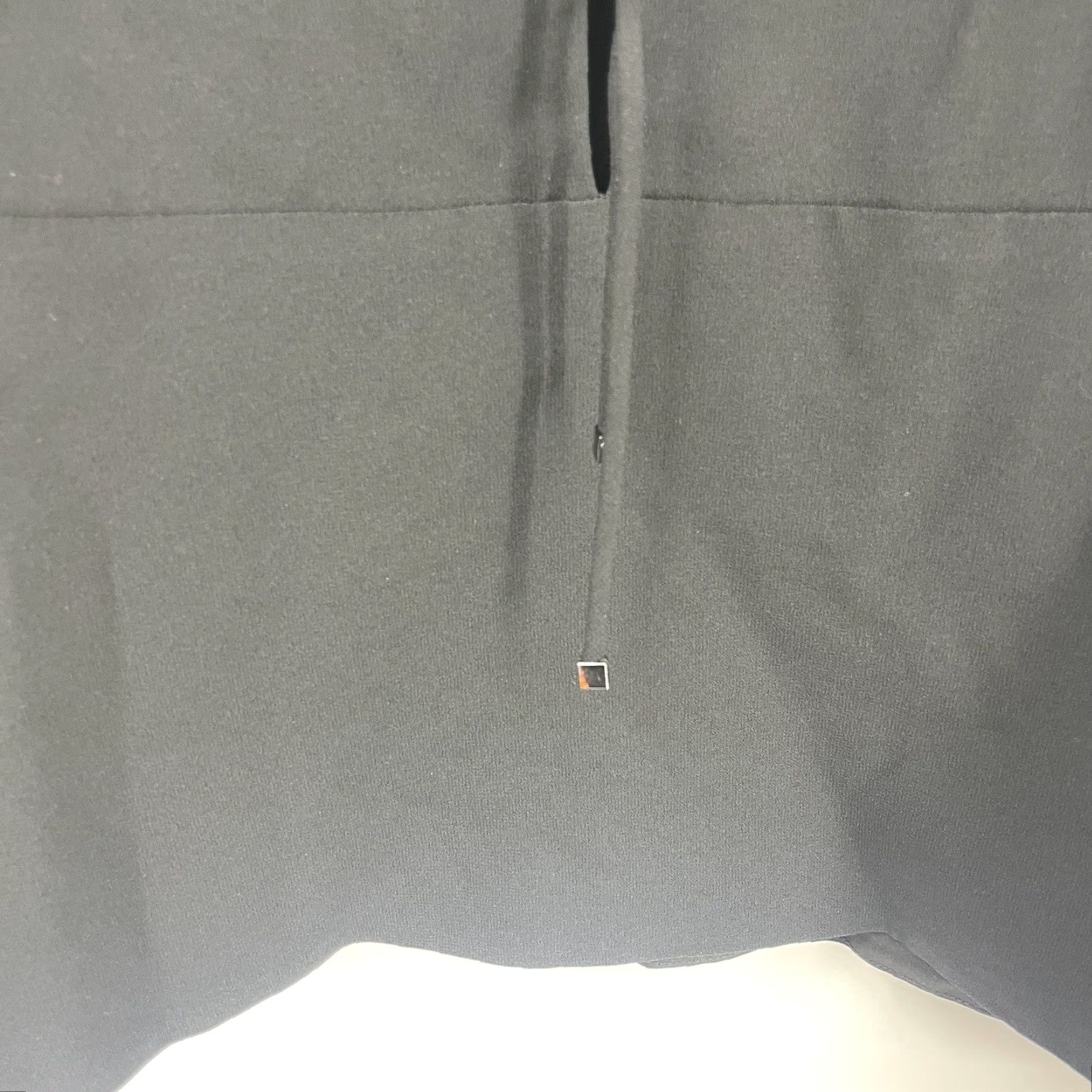 Bell INTERMIX Blouse Women Small Black Plunge Neck Tie Bell Sleeve V-Neck Tie Front Bell Flare Sleeves Size S / US 4 / IT 40 - 6 Thumbnail