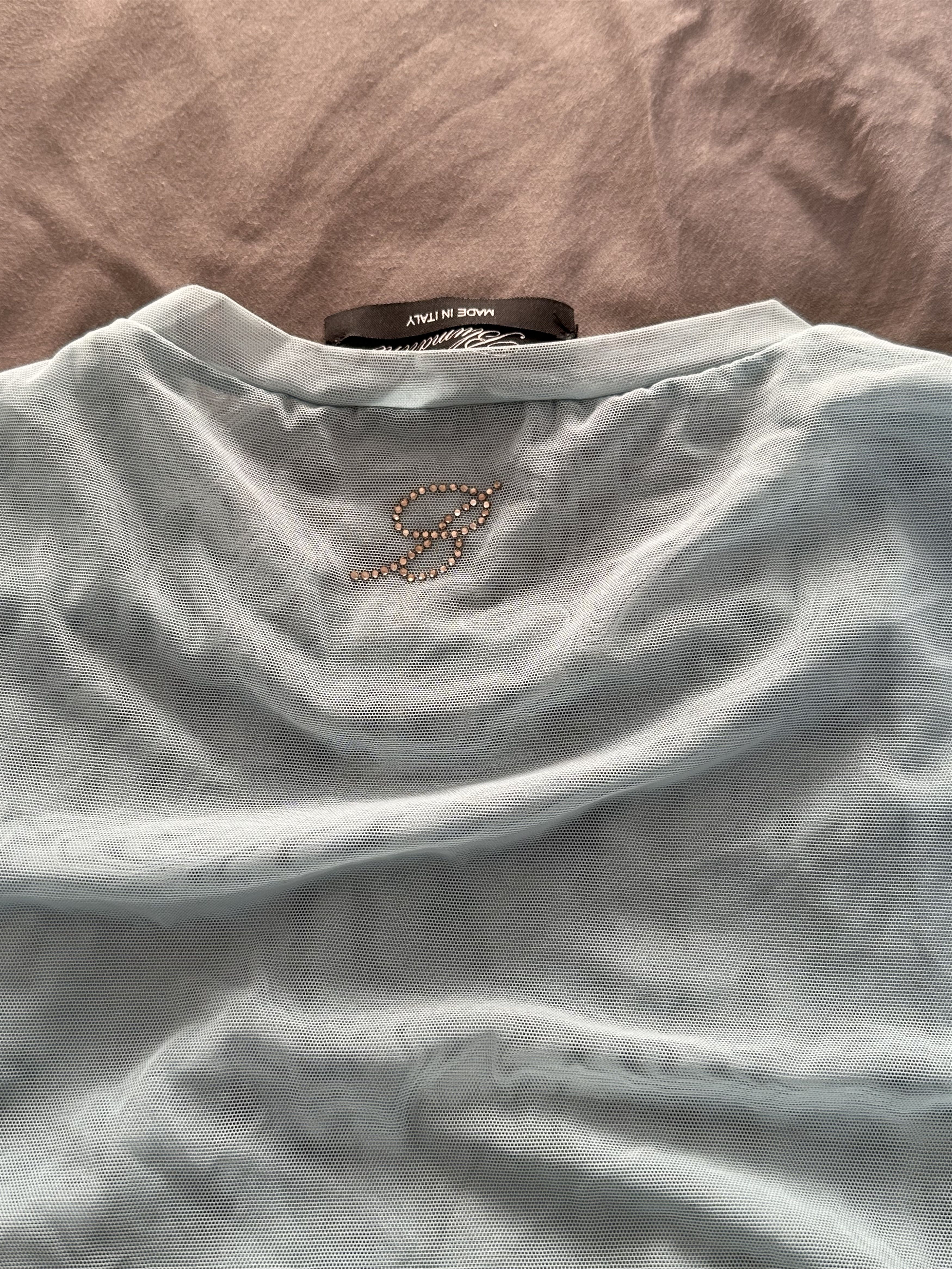 Blumarine Blumarine Tulle Studded Cross Tee Size S / US 4 / IT 40 - 4 Thumbnail