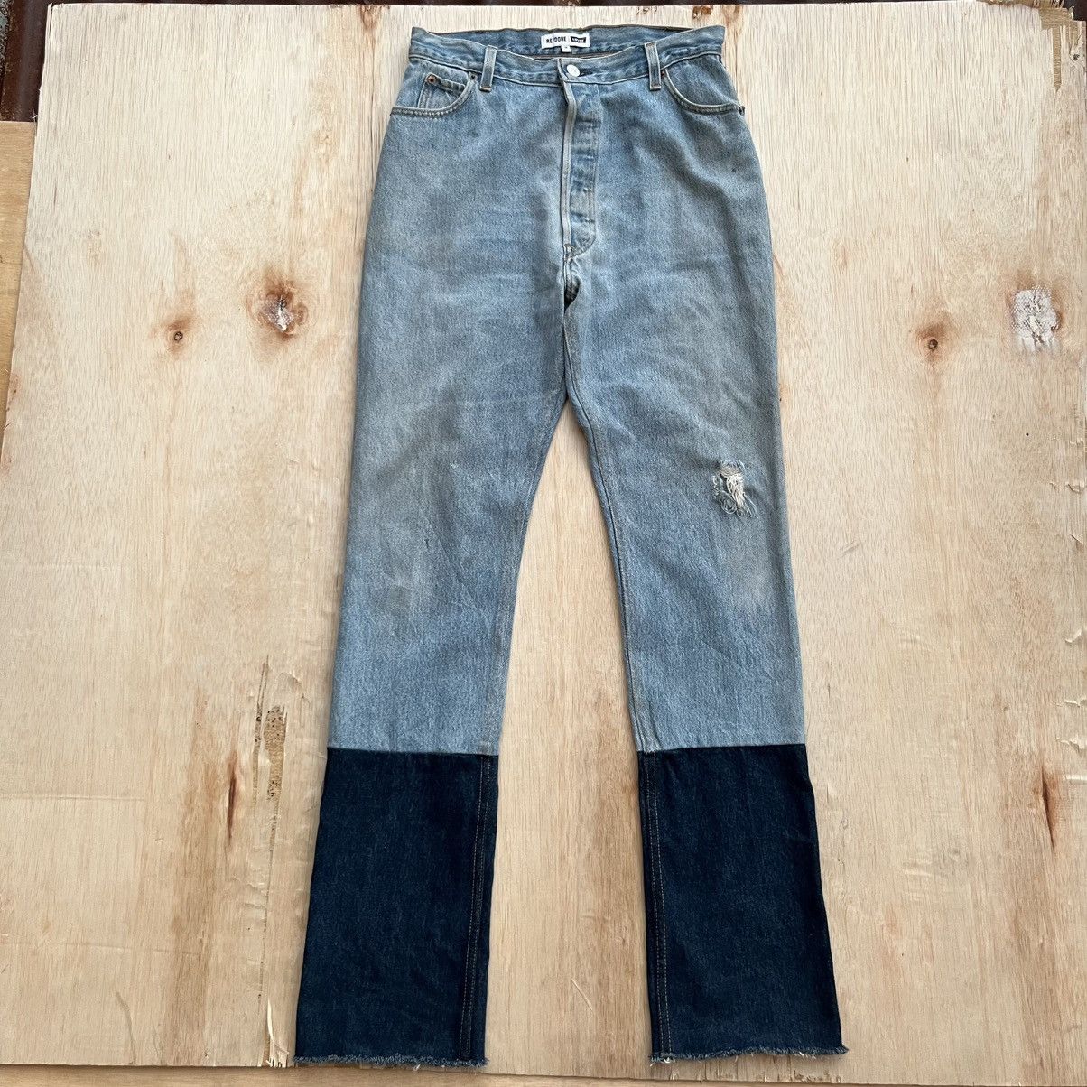 RE/DONE RE /DONE x LEVIS RECONSTRUCTED DISTRESSED WASHED DENIM Size 28" / US 6 / IT 42 - 1 Thumbnail