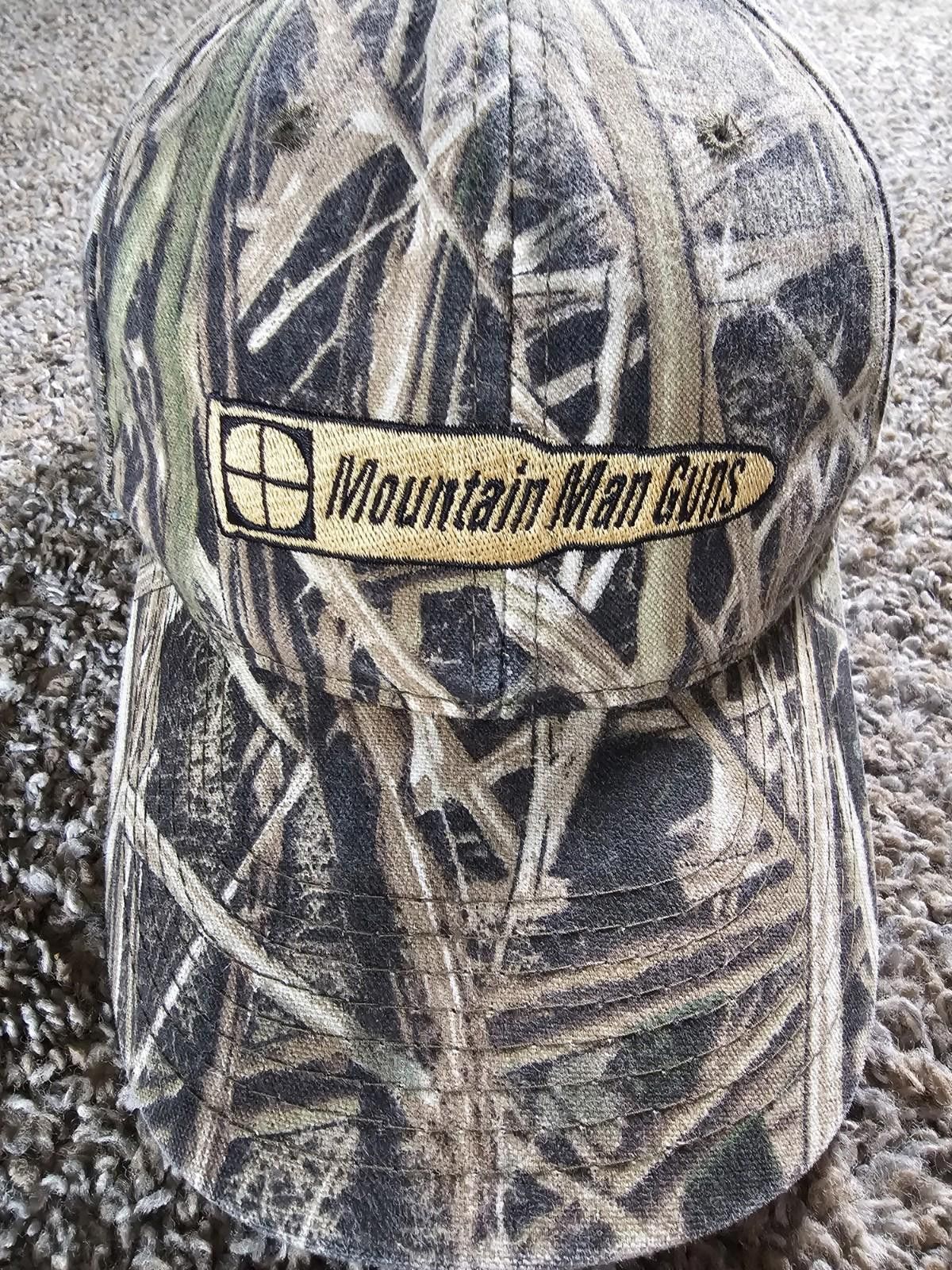 Mossy Oaks MOUNTAIN MAN GUNS Green Tan Mossy Oak Grass Camo Hat Size ONE SIZE - 2 Thumbnail