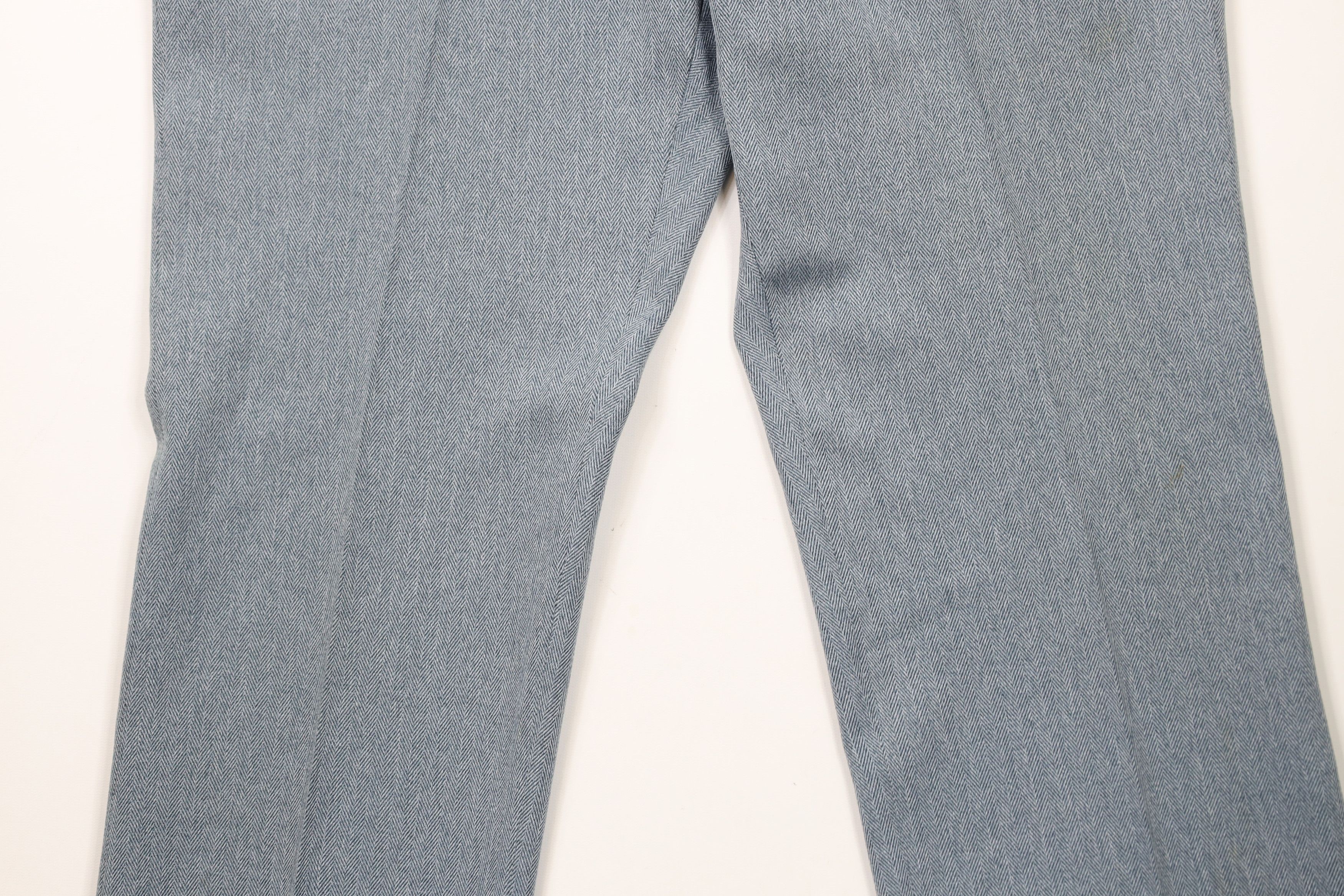 Vintage Vintage 70s Streetwear Herringbone Wide Leg Chino Pants USA Size US 38 / EU 54 - 3 Thumbnail