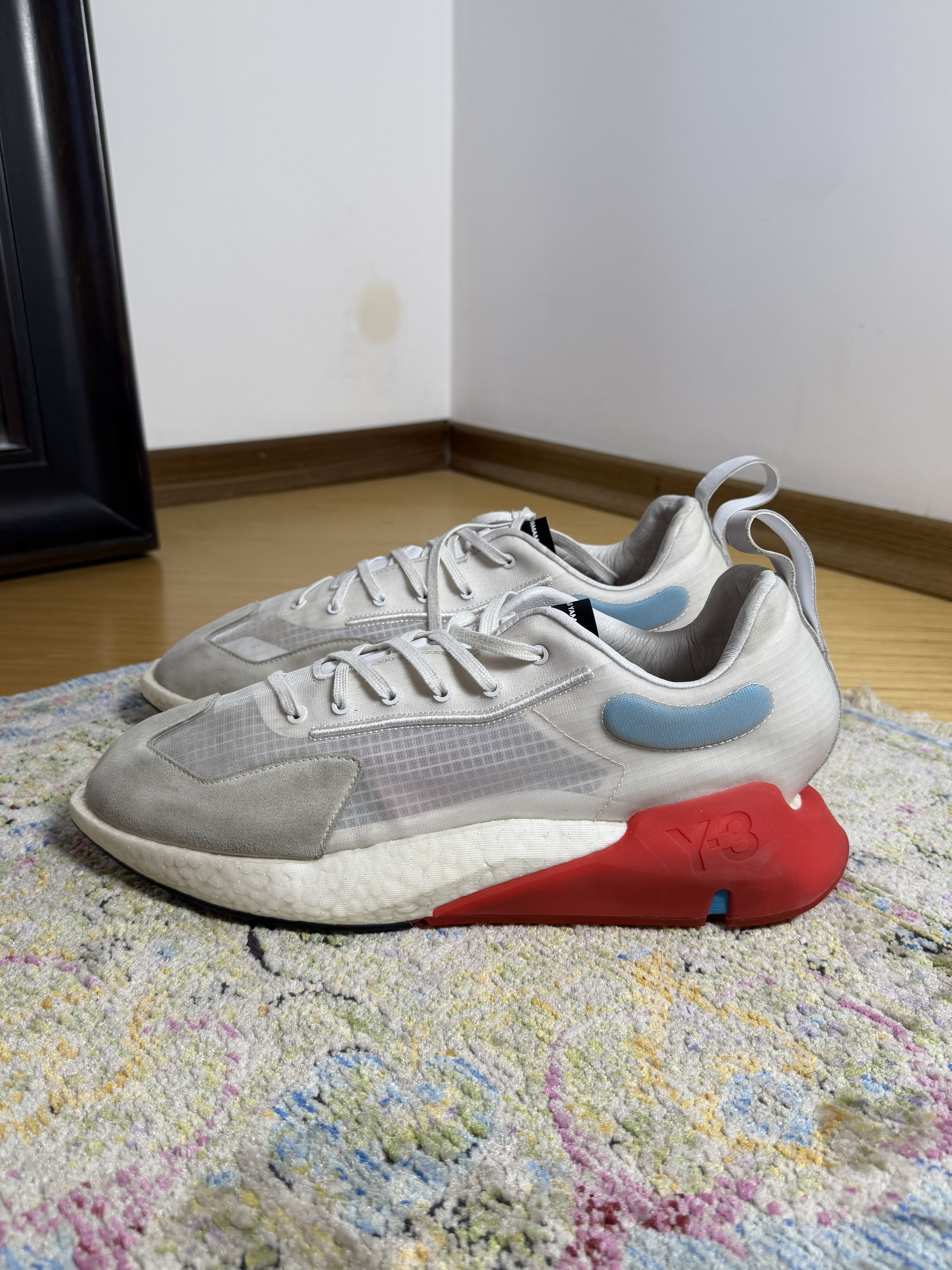 Adidas × Y-3 adidas Y-3 Orisan White Red Cyan Sneakers Size US 11 / EU 44 - 1 Thumbnail