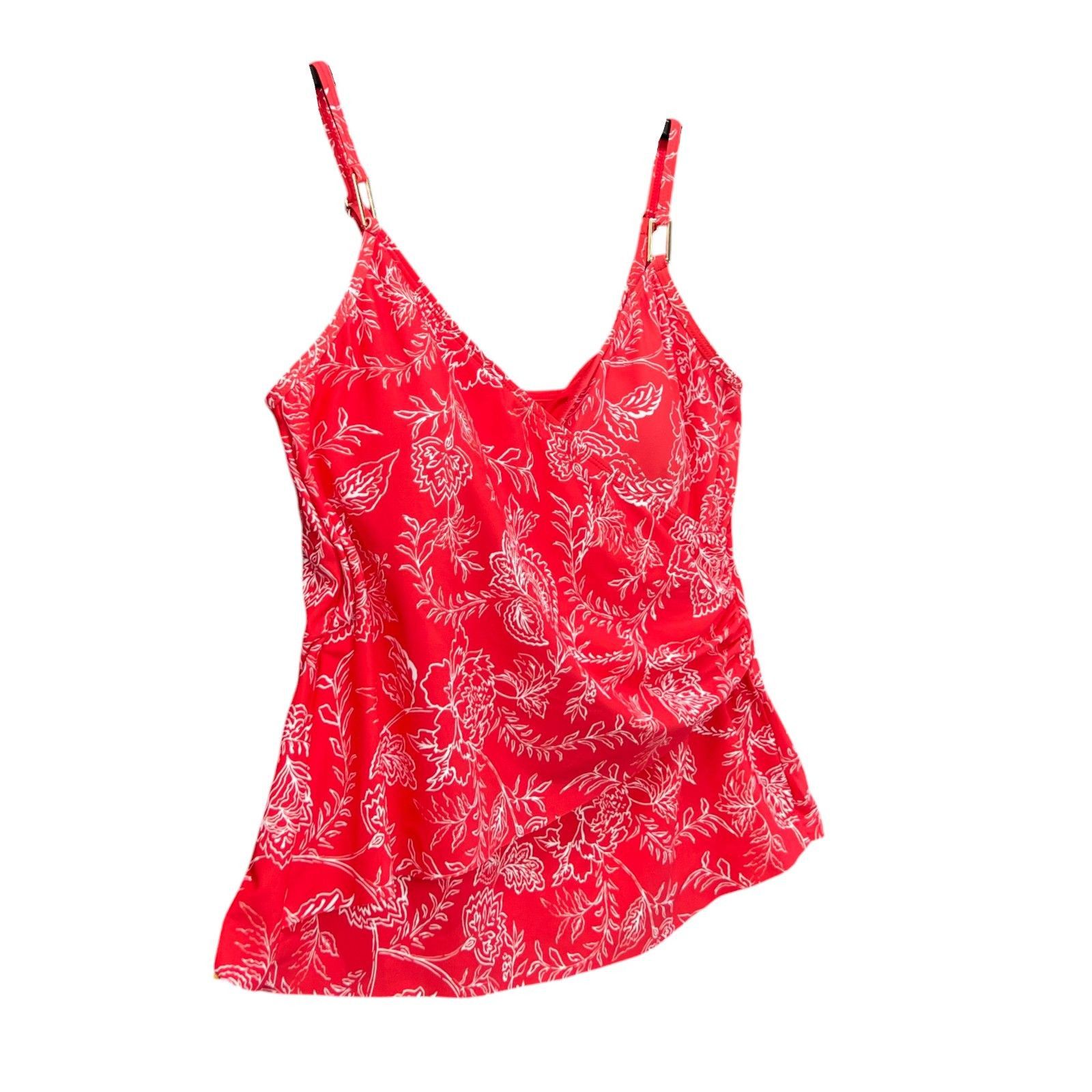 Other Liz Claiborne - Women's Lined Paisley Tankini Swimsuit Top - Size ONE SIZE - 14 Thumbnail