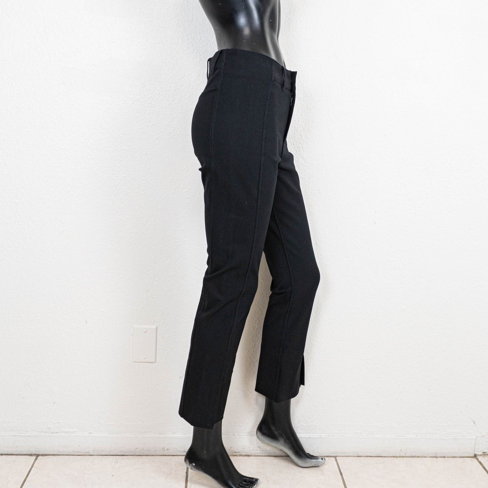 AYR AYR the Sizzle Split cuff stretch pants in black size 6 Size 28" / US 6 / IT 42 - 4 Thumbnail