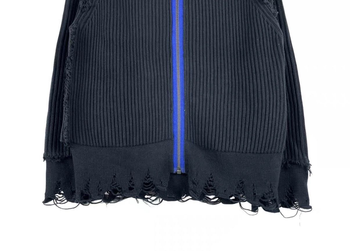 Haider Ackermann Haider Ackermann SS17 Zip Distressed Knit Cardigan J31 Size US XS / EU 42 / 0 - 4 Thumbnail