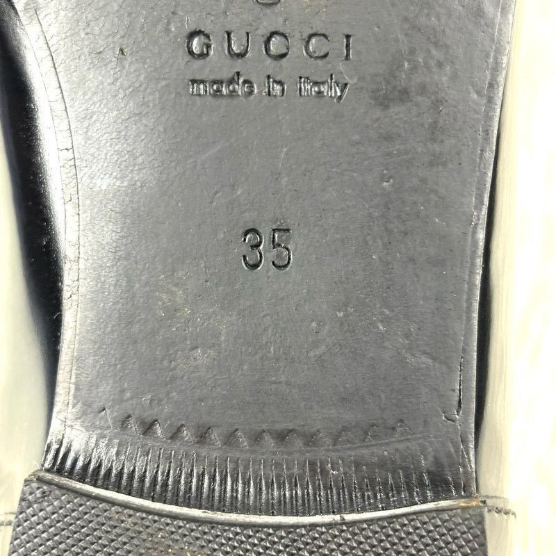 Gucci Gucci Black Patent Leather Loafers for Casual Wear Size US 5.5 / EU 38 - 7 Thumbnail