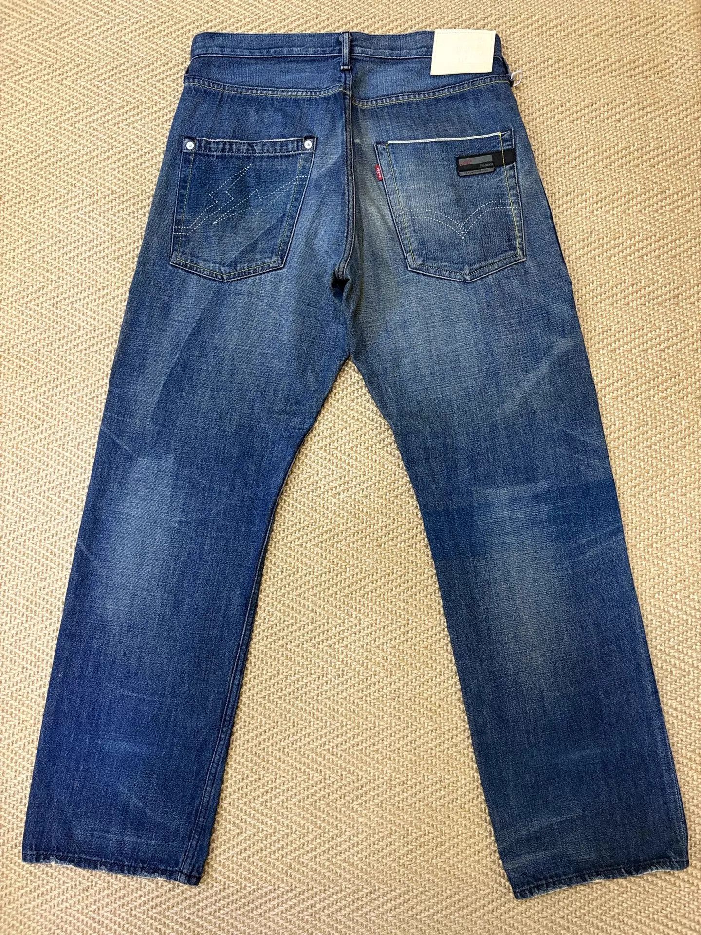 Levi's Levis Fenom 207 Jeans W32 Non-Crush Lightning Print Good Size US 32 / EU 48 - 2 Thumbnail