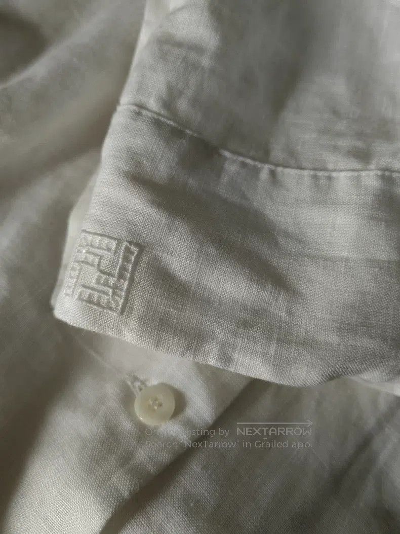 Fendi Fendi Linen White Dress Size XS / US 0-2 / IT 36-38 - 8 Thumbnail