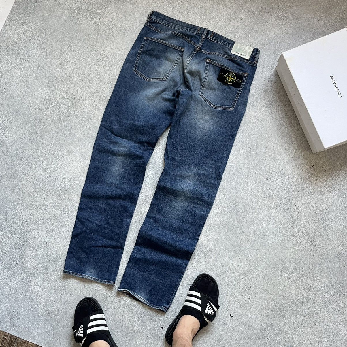 Stone Island STONE ISLAND Jeans Wash Blue Denim Vintage Y2k Affliction Size US 36 / EU 52 - 2 Thumbnail