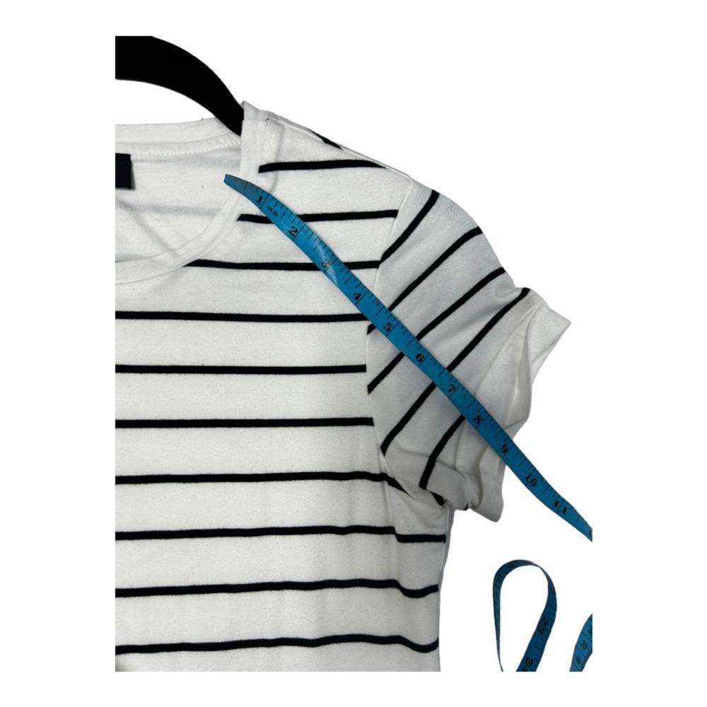 Lulus Lulus l Cafe Society Black and Cream Striped Shirt Dress XS Size XS / US 0-2 / IT 36-38 - 6 Thumbnail