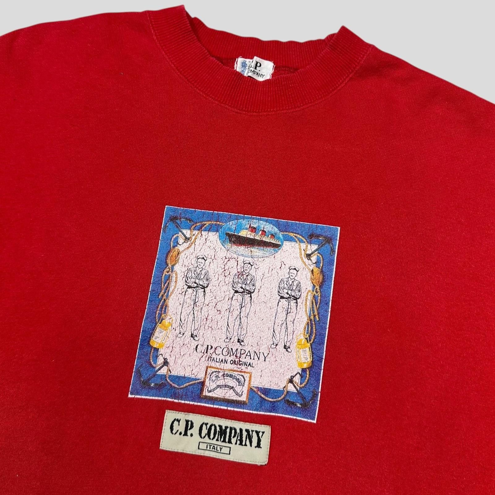 C.P. Company CP Company 90’s Sailor Navy Graphic Sweatshirt Jumper - M Size US M / EU 48-50 / 2 - 2 Thumbnail