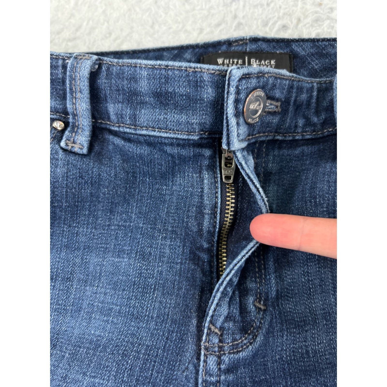 White House Black Market White House Black Market Jeans Women 10 Blue Bootcut Denim Low Rise Jeans Size 32" / US 10 / IT 46 - 7 Thumbnail