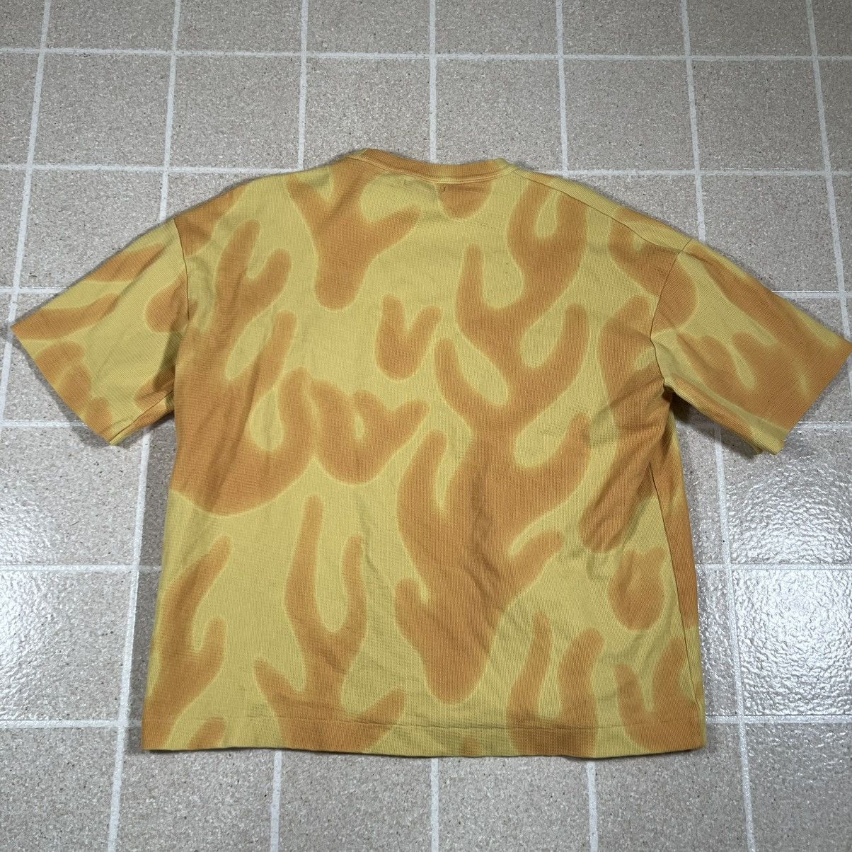 Zara Zara Yellow Orange All Over Print Flame Camo Tshirt Size M Size US M / EU 48-50 / 2 - 2 Thumbnail