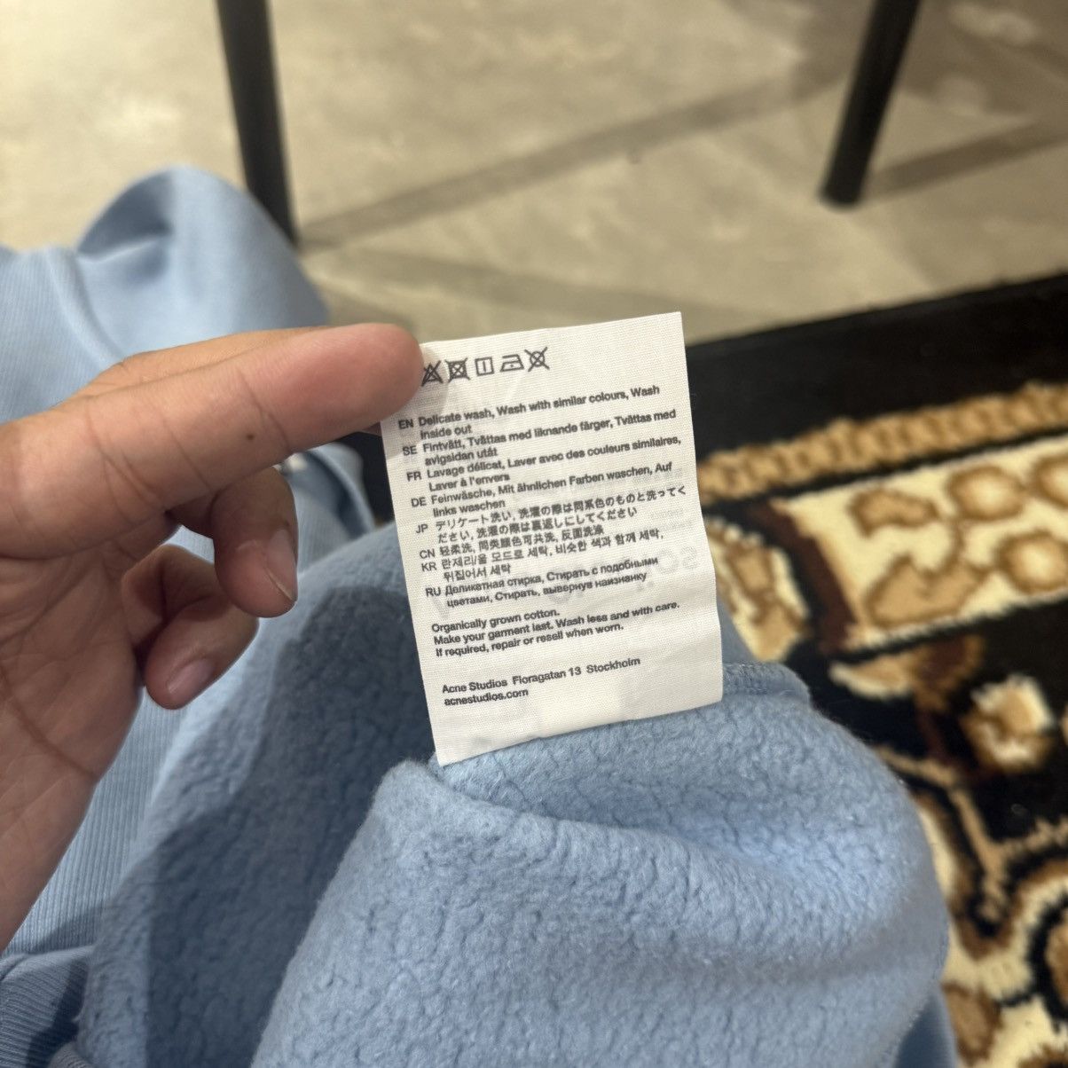 Acne Studios Acne Studios Mineral Blue Face Logo Half-Zip Sweater Size US S / EU 44-46 / 1 - 10 Thumbnail