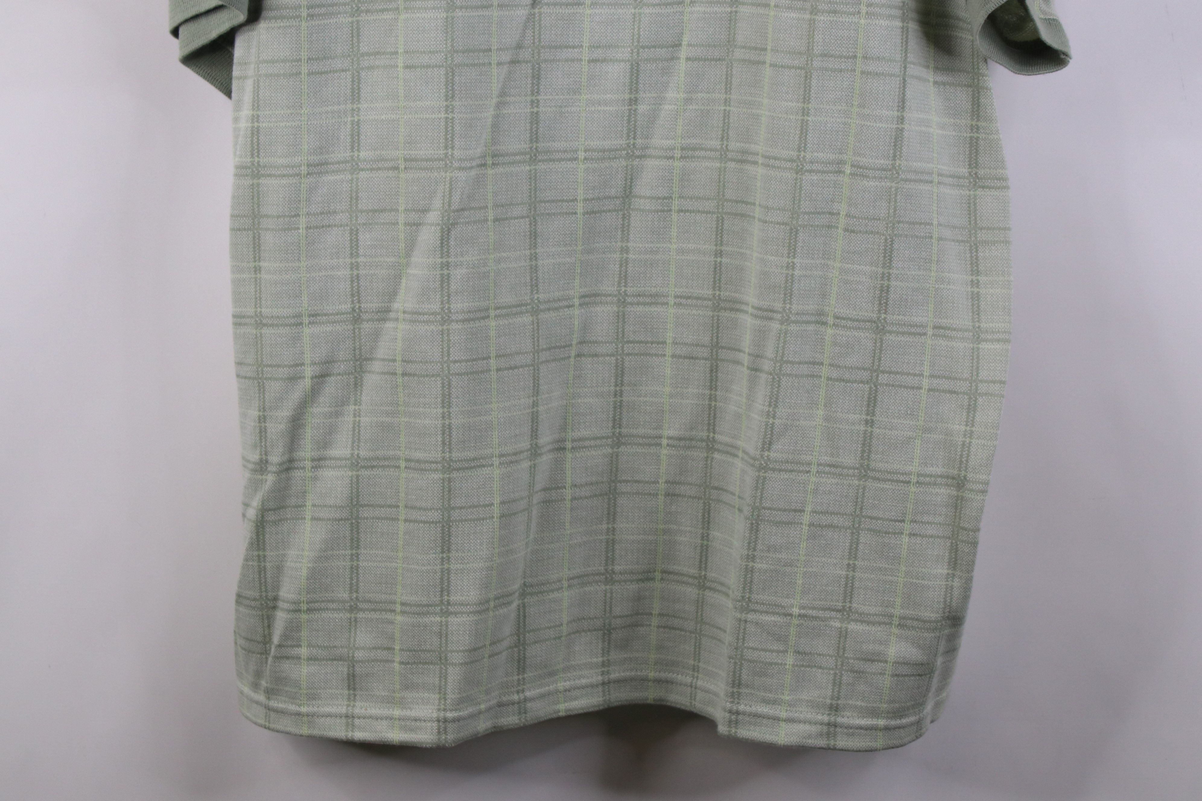 Vintage Vintage 90s Y2K Streetwear Plaid Knit Golf Polo Shirt Green Size US XXL / EU 58 / 5 - 3 Thumbnail