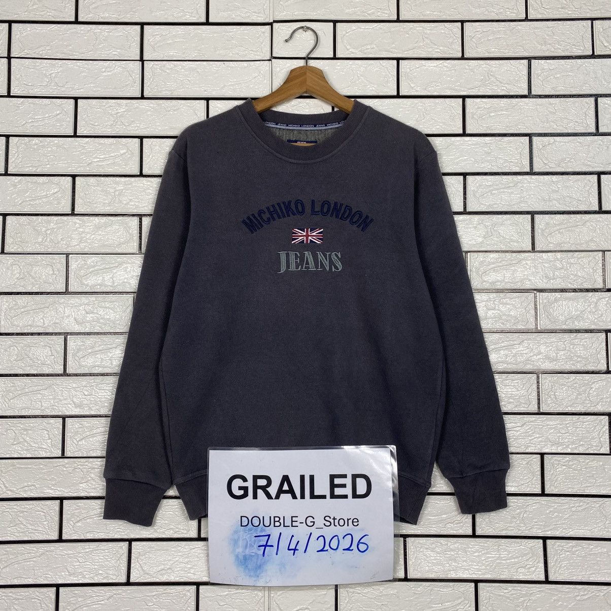 Japanese Brand 📌Vintage Sweatshirt Michiko London Big Logo Size US M / EU 48-50 / 2 - 1 Thumbnail