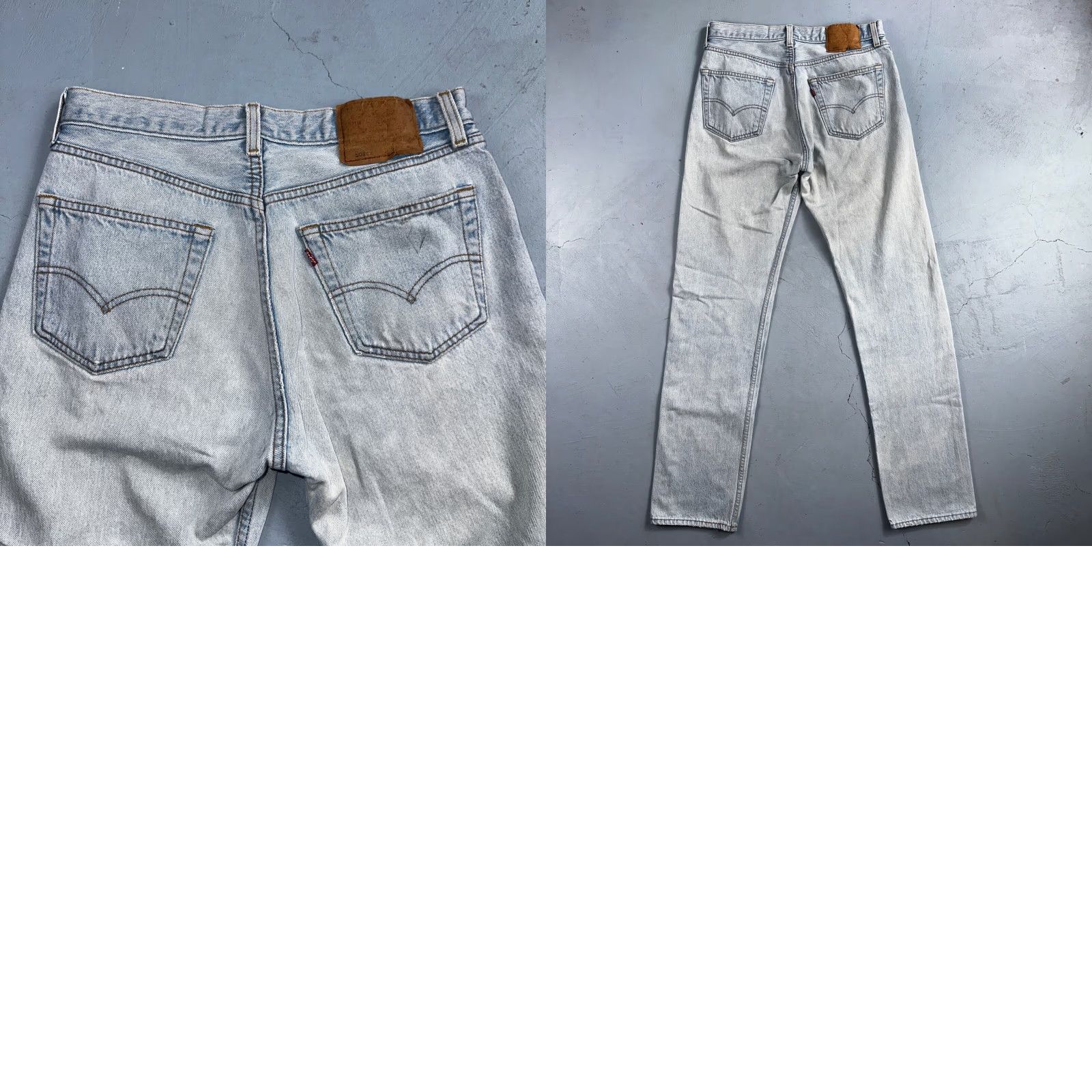 Levi's Levi's 501 Jeans Straight Men 34x38 Blue Light Wash Vintage 90s USA N/A Comfort Old School 501 Series Size US 34 / EU 50 - 10 Thumbnail