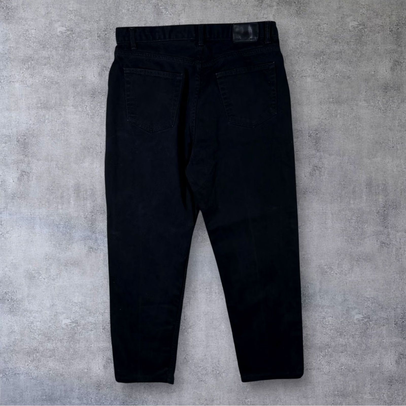 Calvin Klein Calvin Klein CK Jeans Easy Fit Tapered Black Denim Jeans 34 Mens Size US 34 / EU 50 - 4 Thumbnail