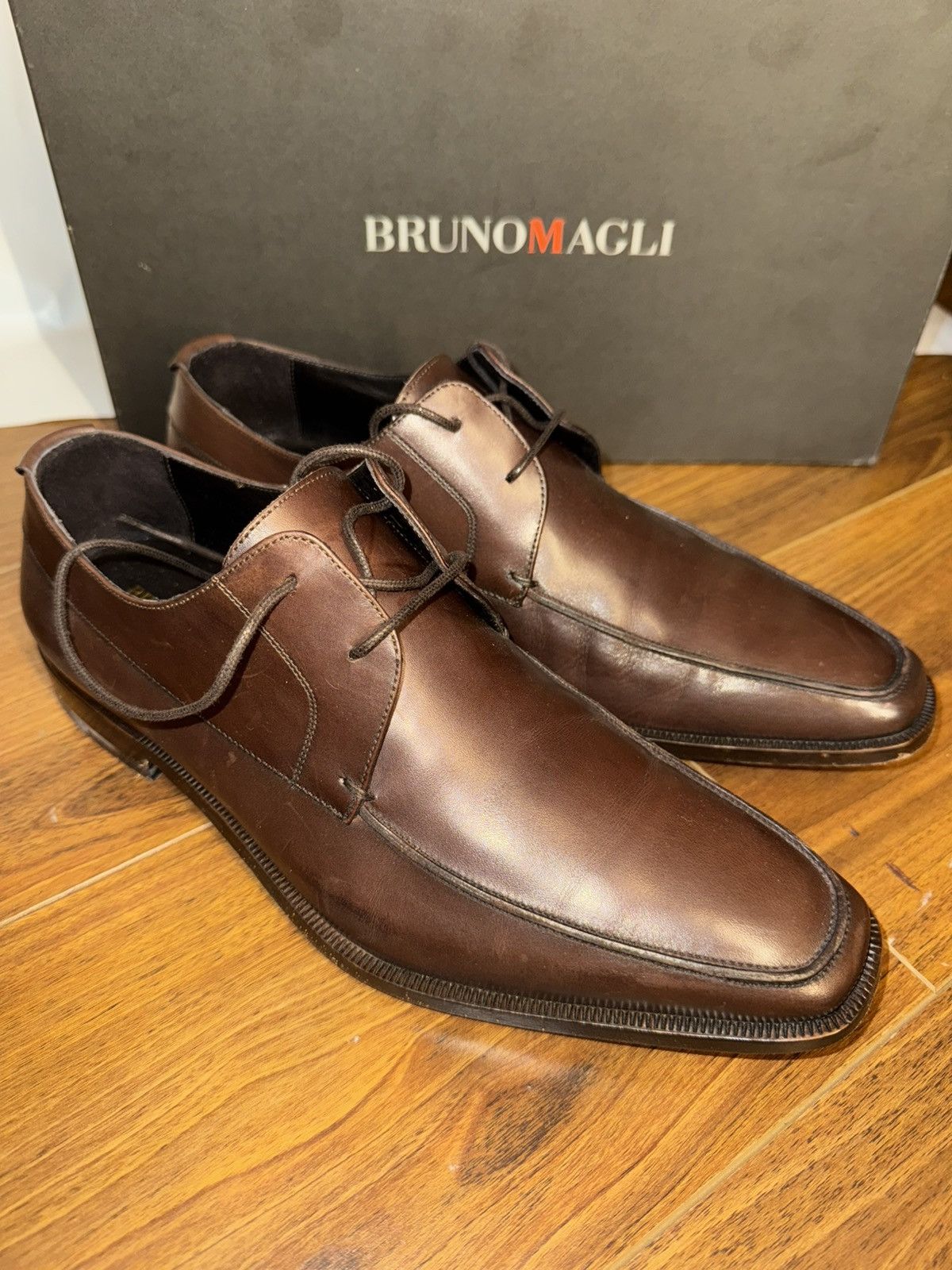 Bruno Magli Bruno Magi “Manola” Dark Brown Formal Oxford Shoes Size US 8 / EU 41 - 4 Thumbnail