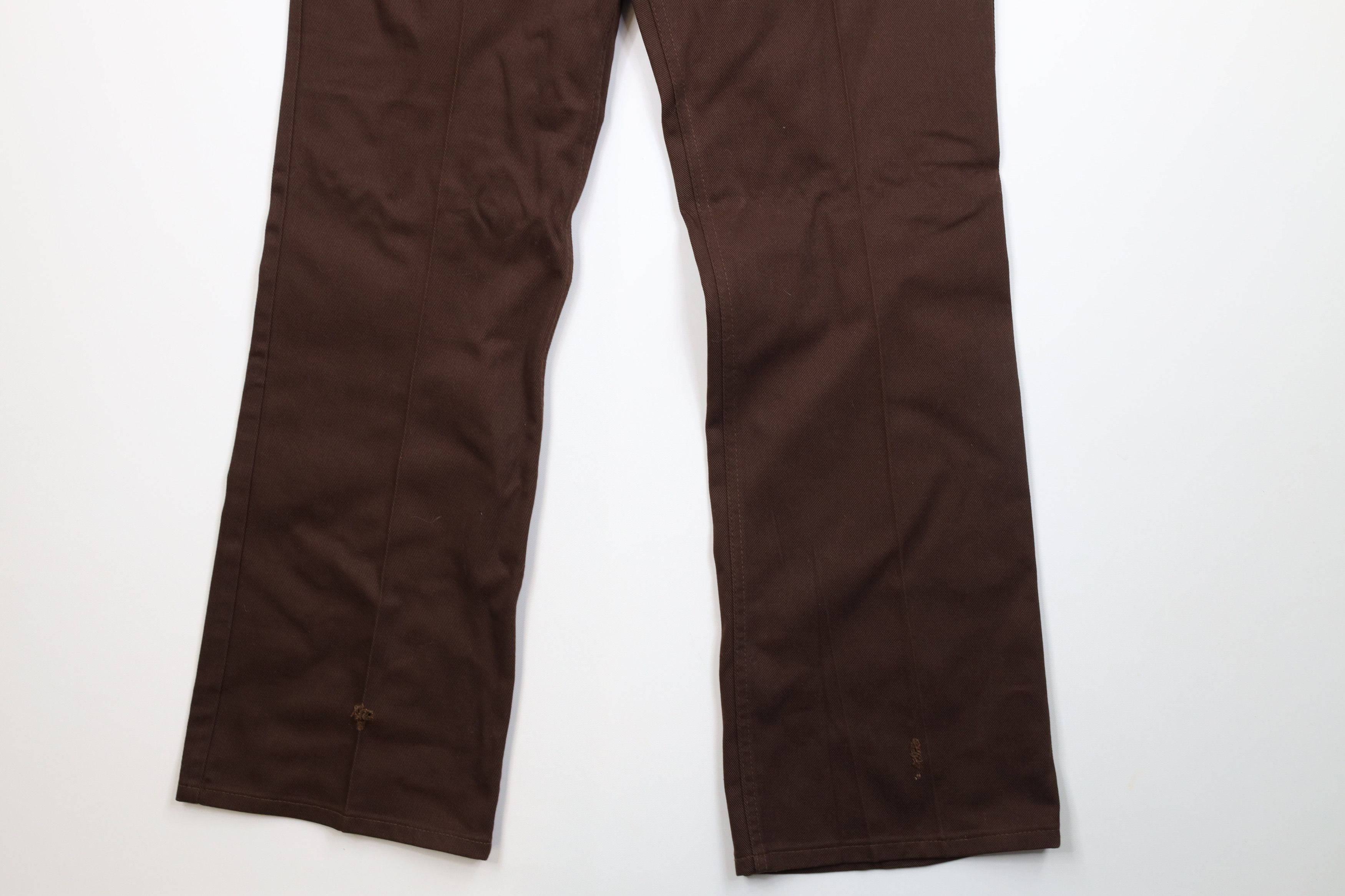 Vintage Vintage 70s Streetwear Bell Bottoms Jeans Brown USA Size US 36 / EU 52 - 4 Thumbnail