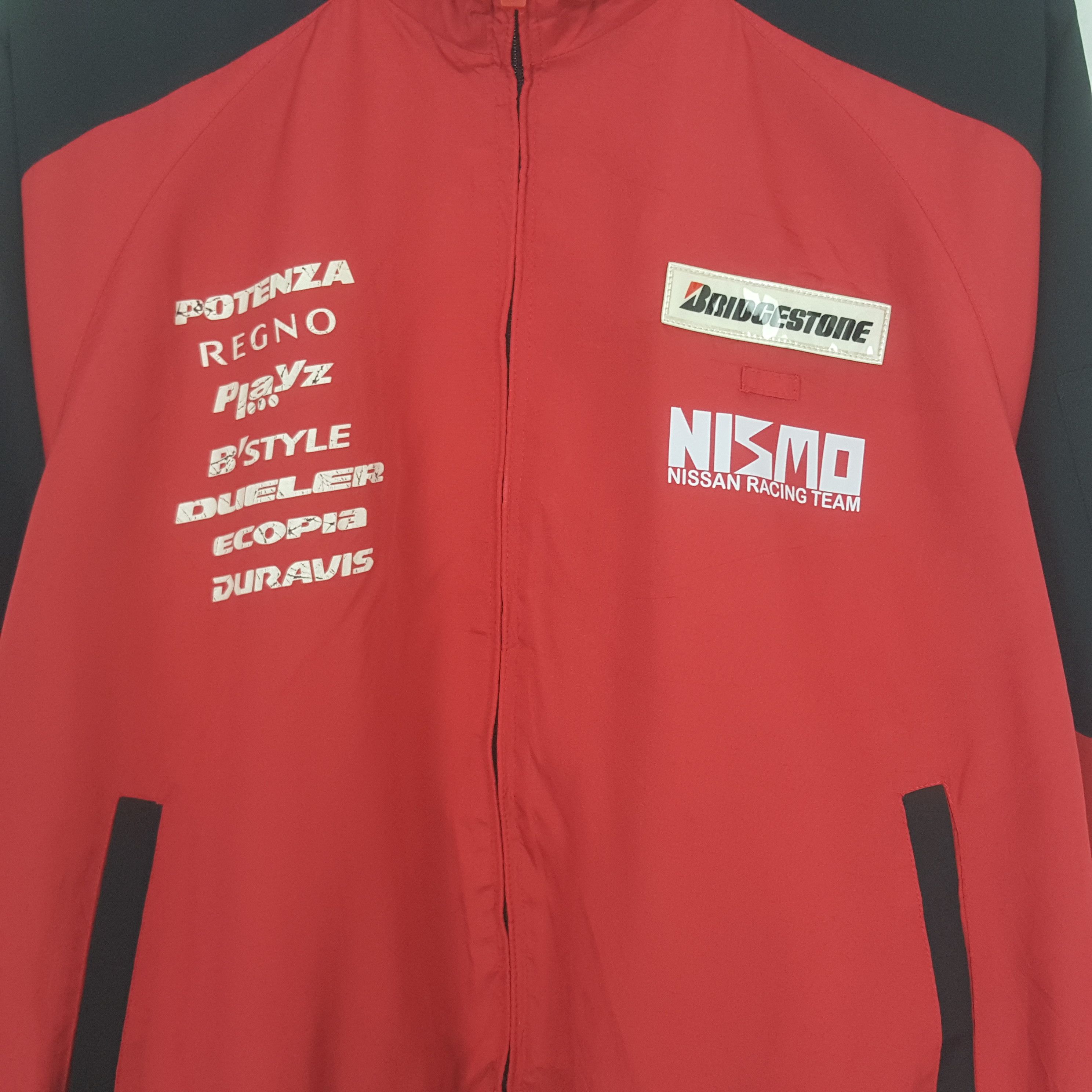 Japanese Brand Vintage Bridgestone x Custom Nismo Racing Windbreaker Jacket Size US XL / EU 56 / 4 - 4 Thumbnail
