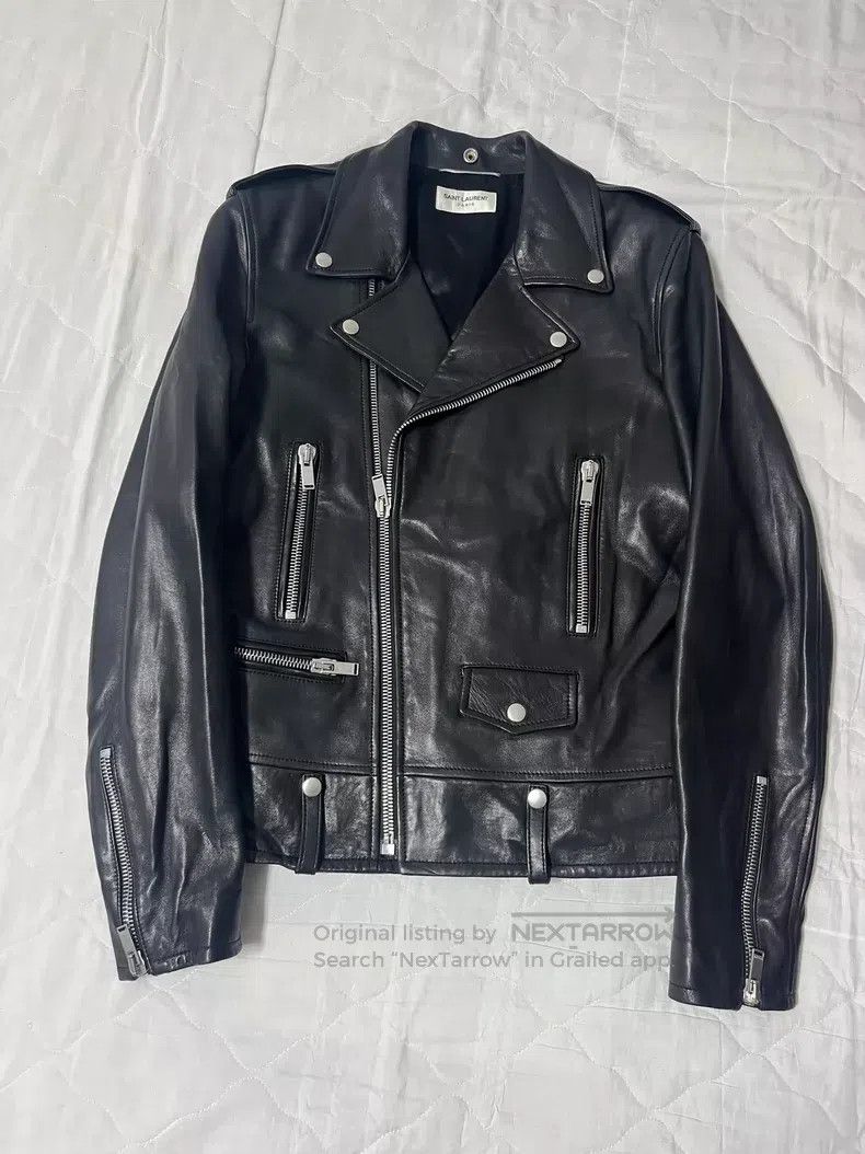 Saint Laurent Paris Saint Laurent Paris Classic Motorcycle Leather Jacket Size US M / EU 48-50 / 2 - 1 Thumbnail