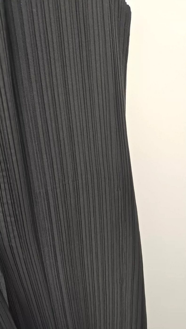 Issey Miyake Issey Miyake size:3 Black long ribbon cardigan dress Size L / US 10 / IT 46 - 6 Thumbnail
