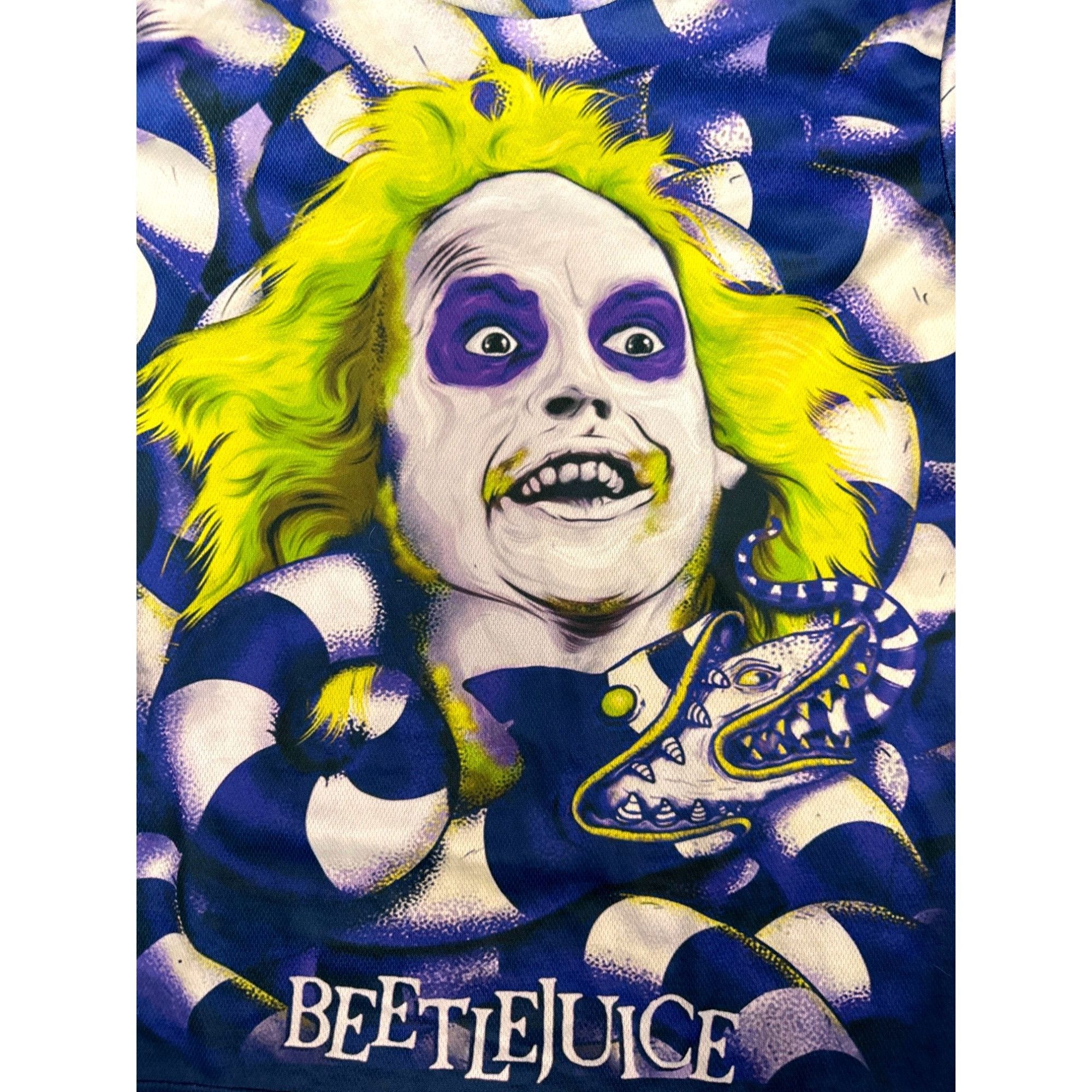 Other CCC Beetlejuice Graphic Tee Shirt Blue Green All Over Print Size US XL / EU 56 / 4 - 8 Thumbnail