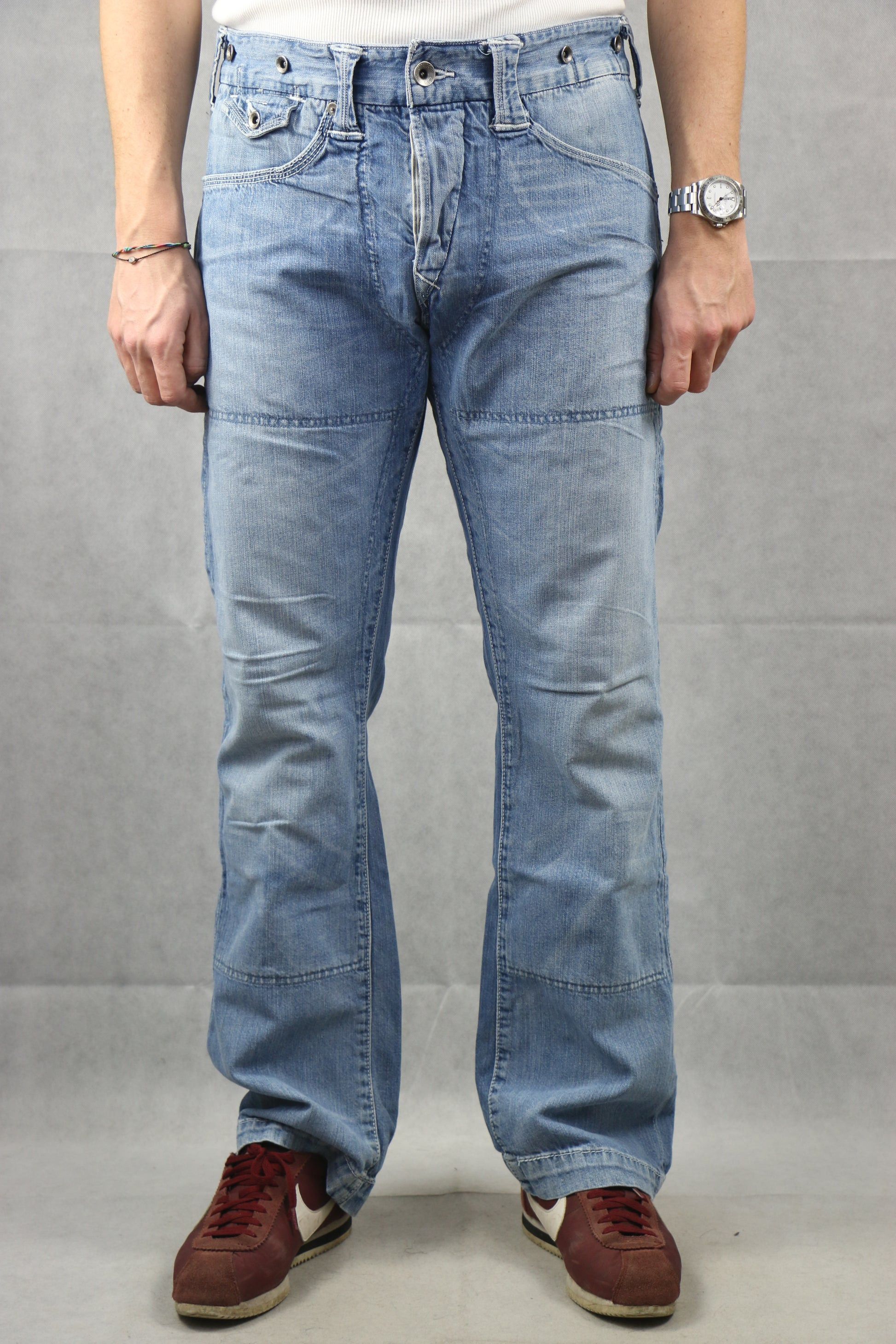 Levi's Vintage Levi’s engineer jeans denim actual size 36 Size US 36 / EU 52 - 10 Thumbnail