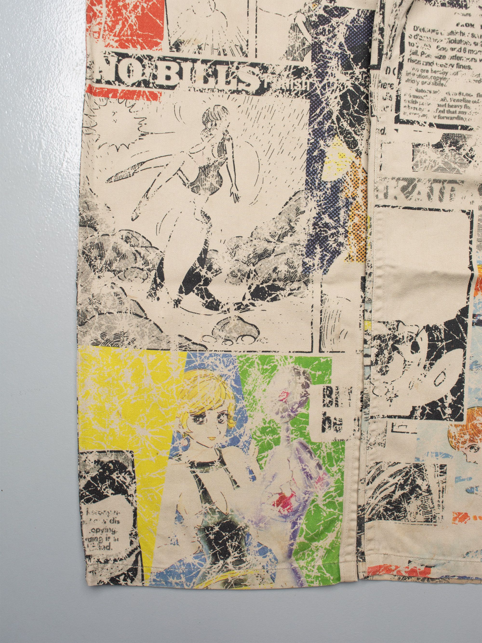 Yohji Yamamoto Y's - S/S 2013 - manga print pants - size 3 Size 33" - 13 Thumbnail