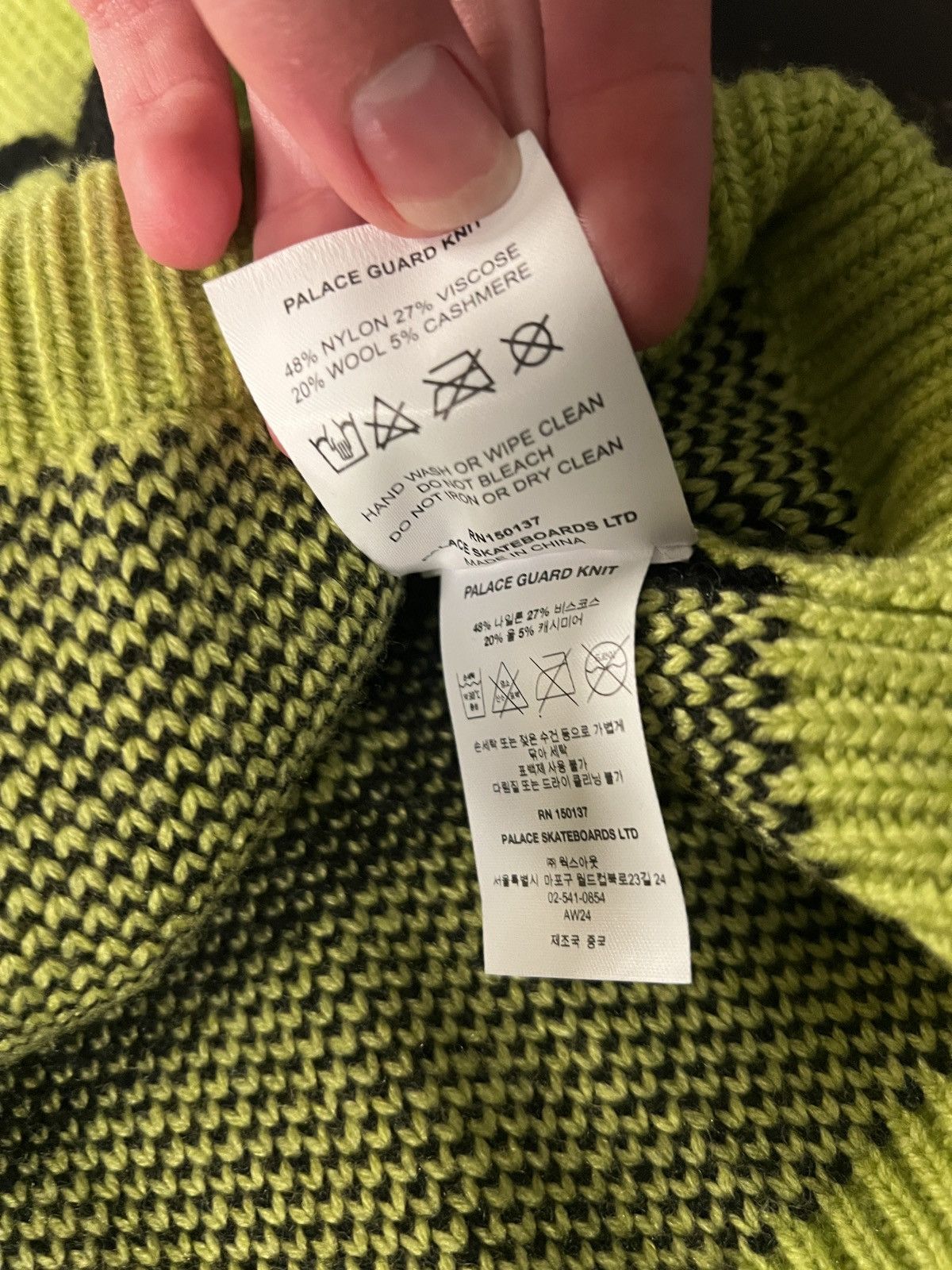 Palace palace guard knit, green Size US M / EU 48-50 / 2 - 9 Thumbnail