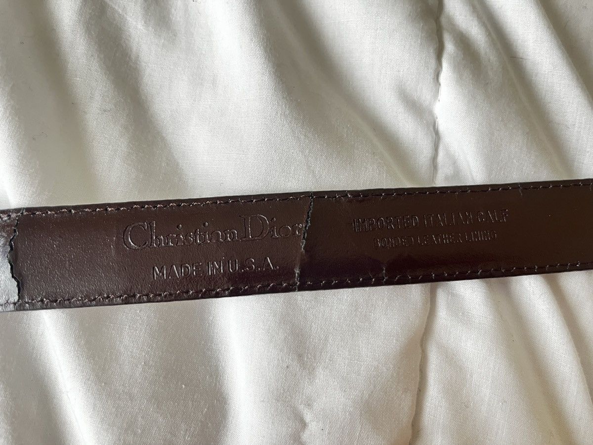Christian Dior Monsieur Vintage Dior Calf Leather Belt Size ONE SIZE - 3 Thumbnail