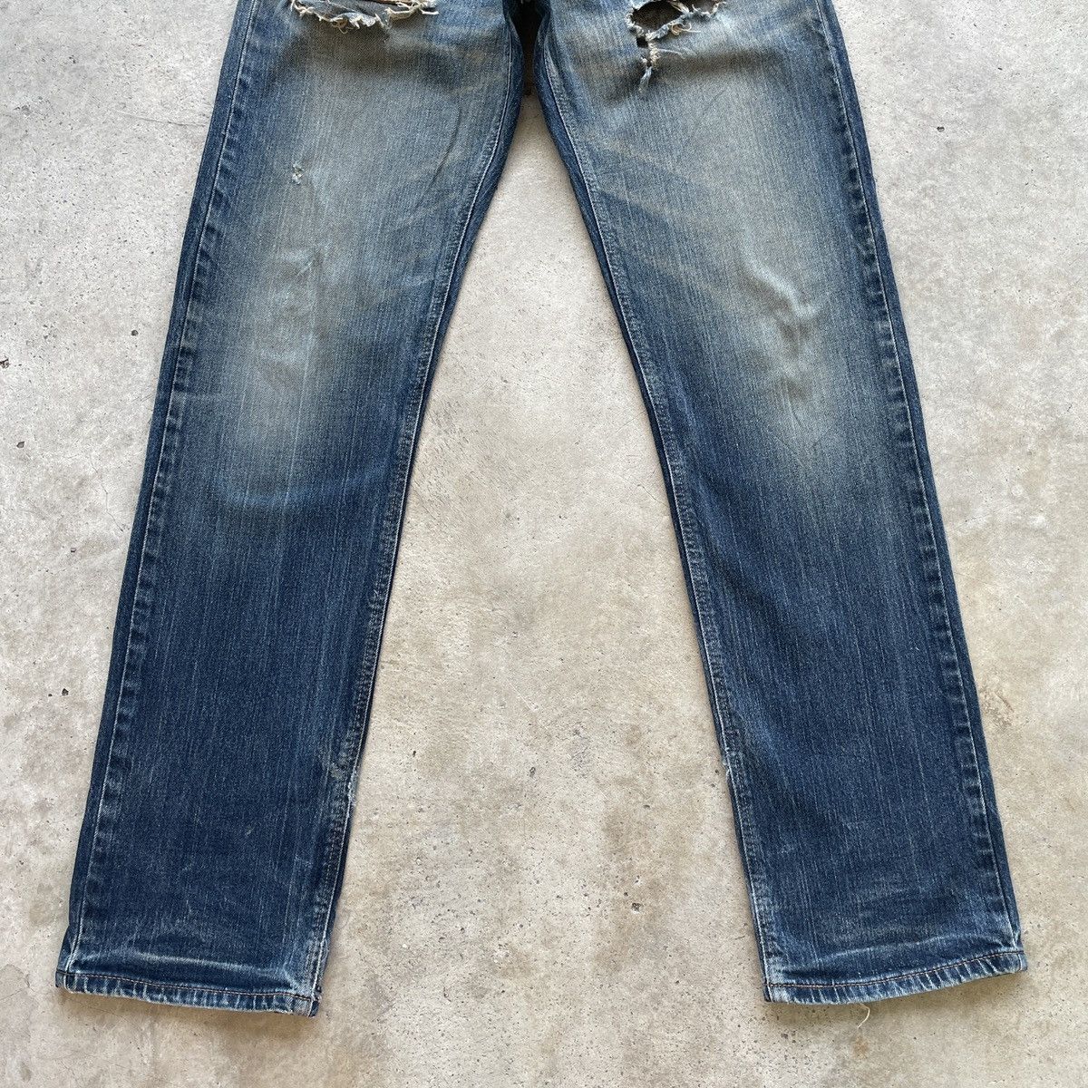 Edwin Vintage Edwin Distressed Faded Ripped Jeans Denim Pants Size US 29 - 5 Thumbnail